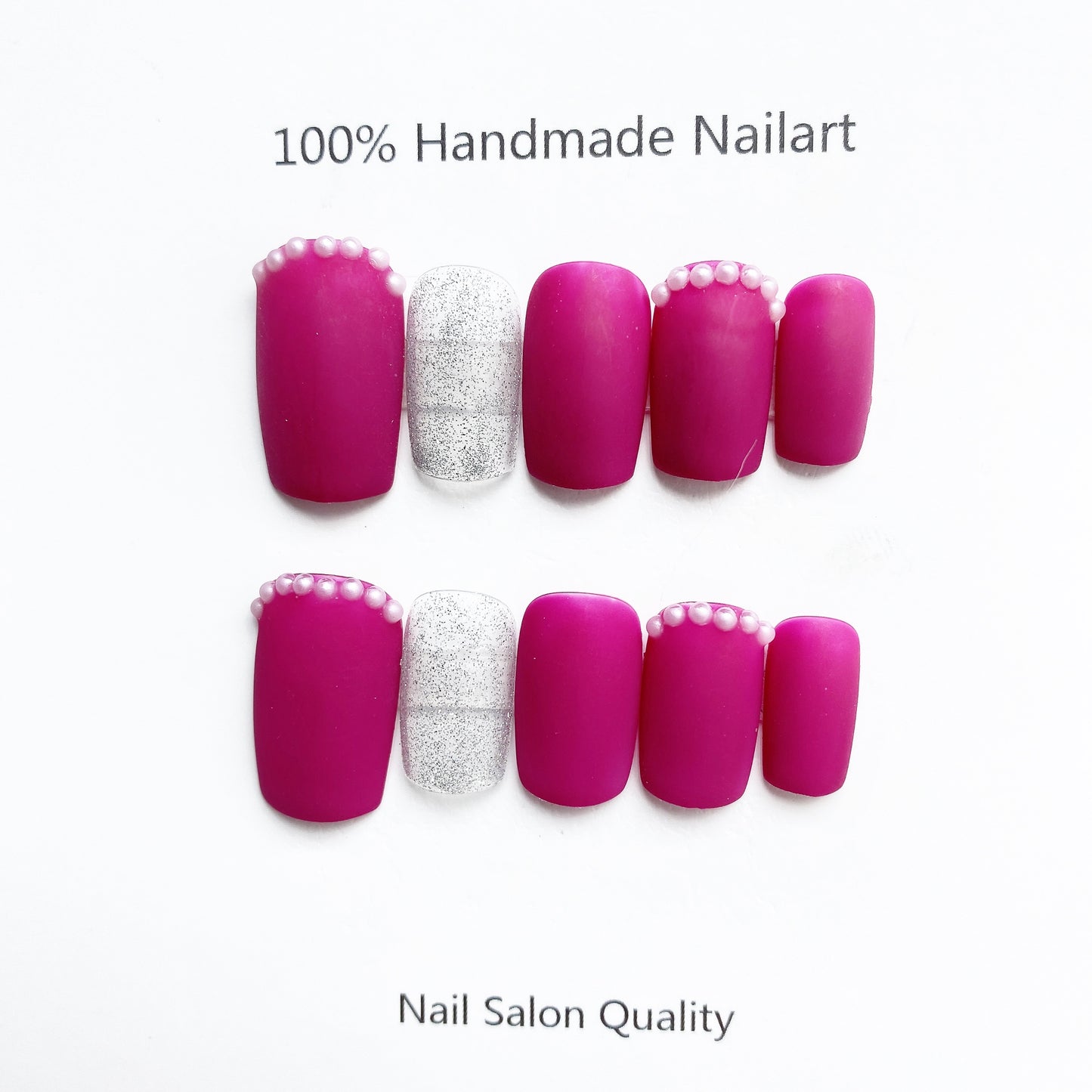Handmade Nails Press on Nails DIY Nail Art for Woman Girl Nail Design Long Coffin Roes 2023