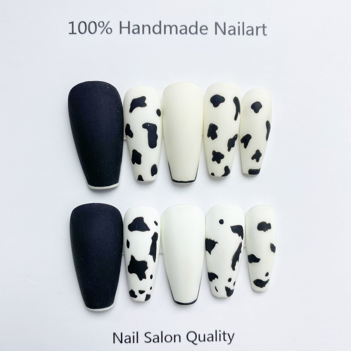 Handmade Nails Press on Nails DIY Nail Art for Woman Girl Nail Design Long Coffin 2023
