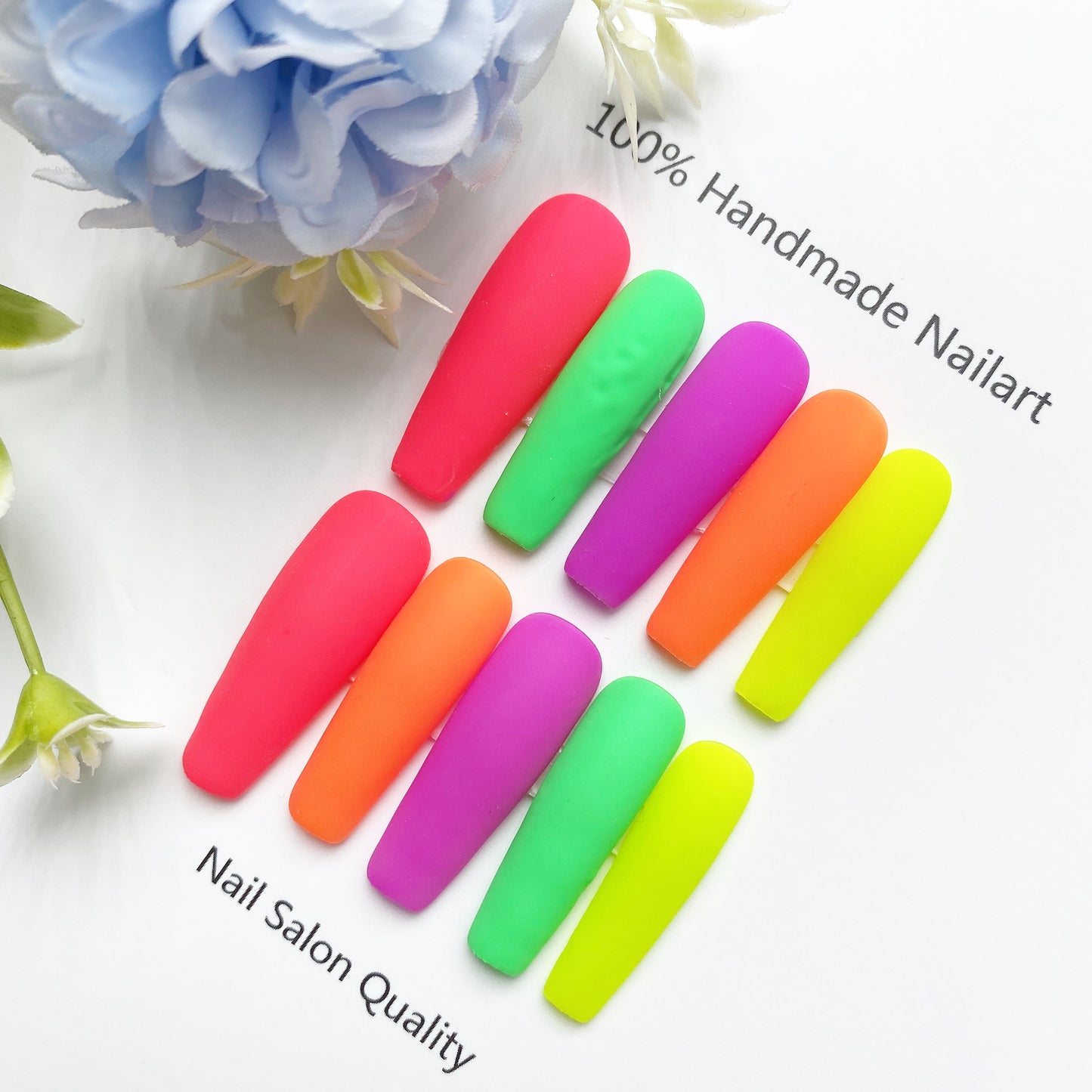 Handmade Nails Press on Nails DIY Nail Art for Woman Girl Nail Design Long Coffin 2023