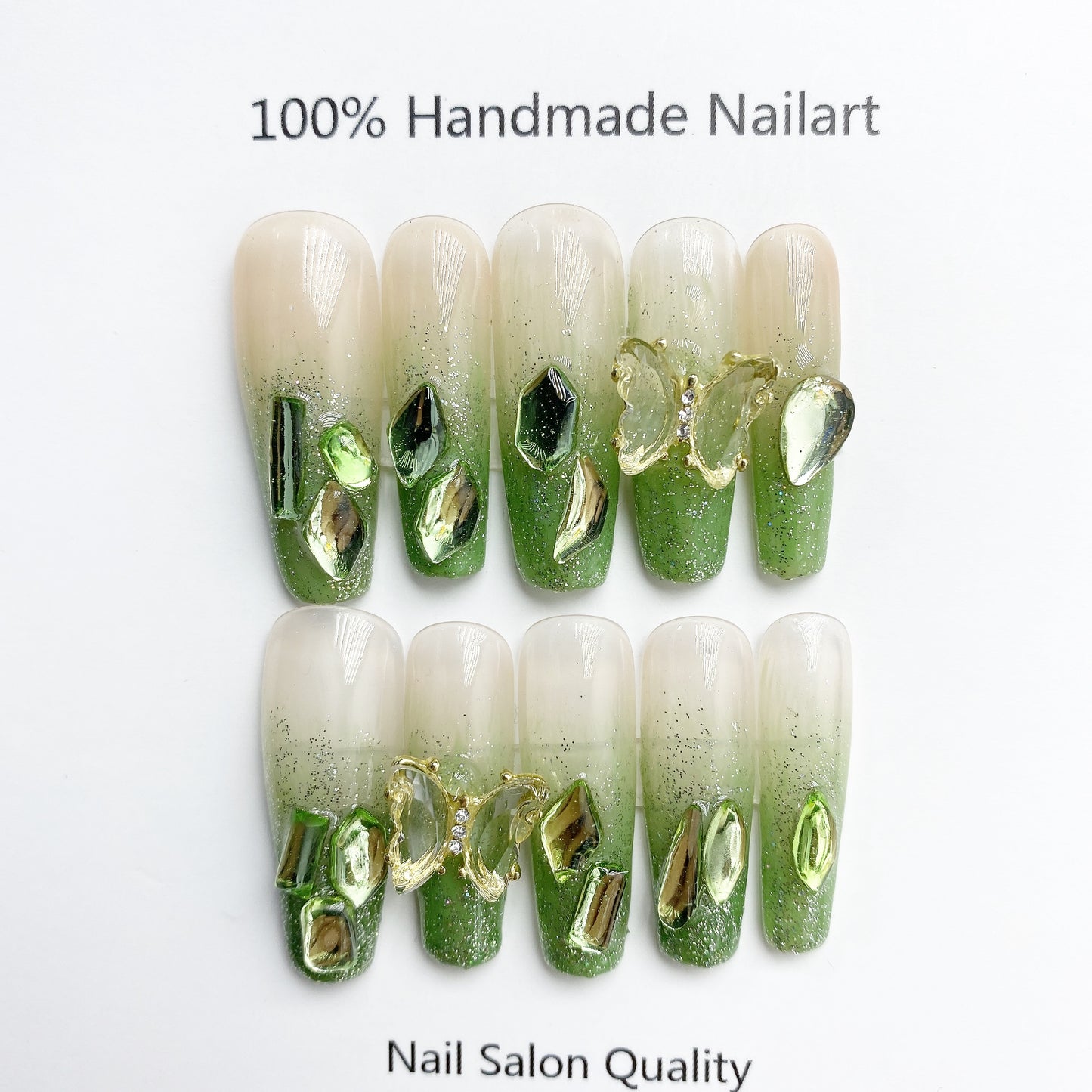 Handmade Nails Press on Nails DIY Nail Art for Woman Girl Nail Design Long Coffin 2023
