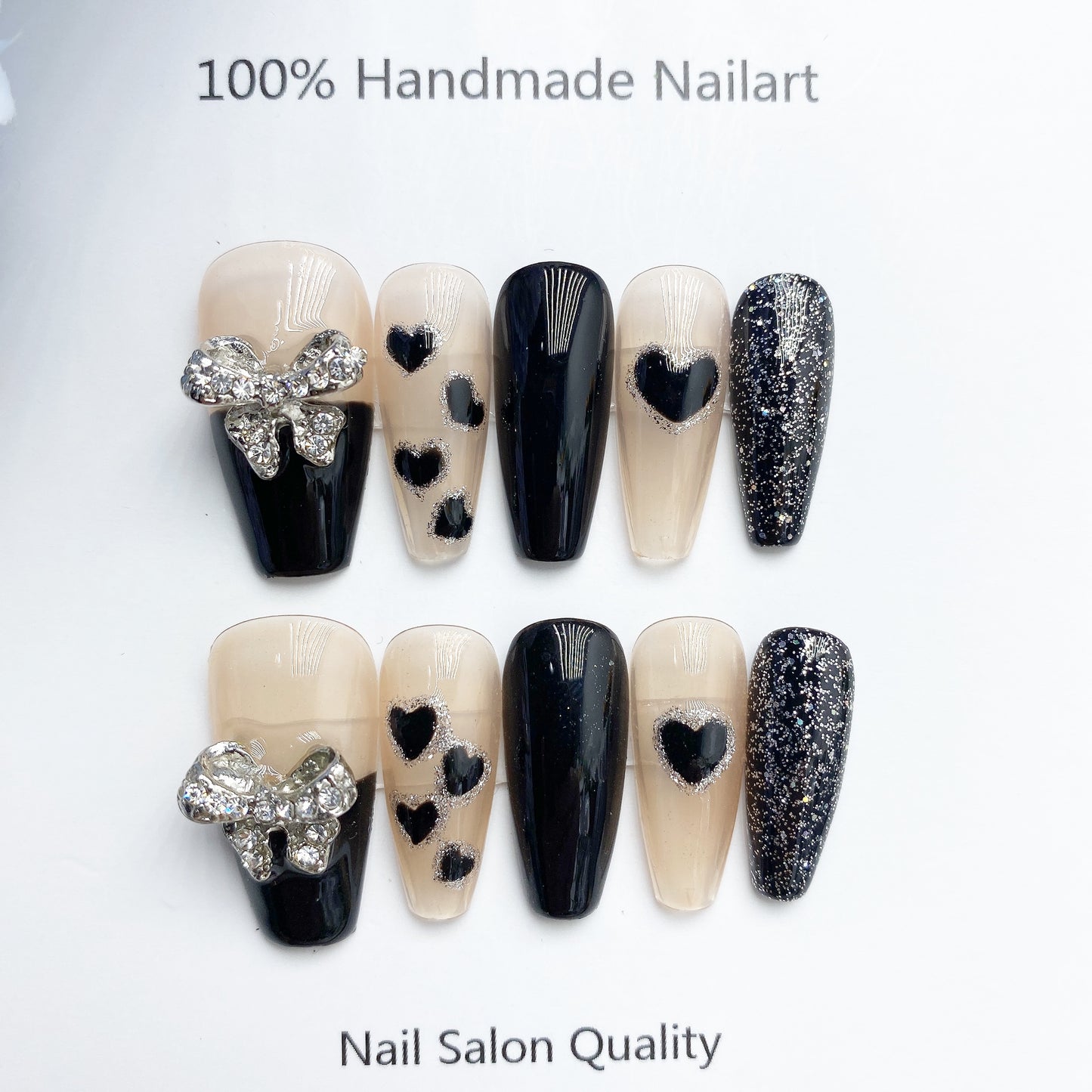 Handmade Nails Press on Nails DIY Nail Art for Woman Girl Nail Design Long Coffin 2023