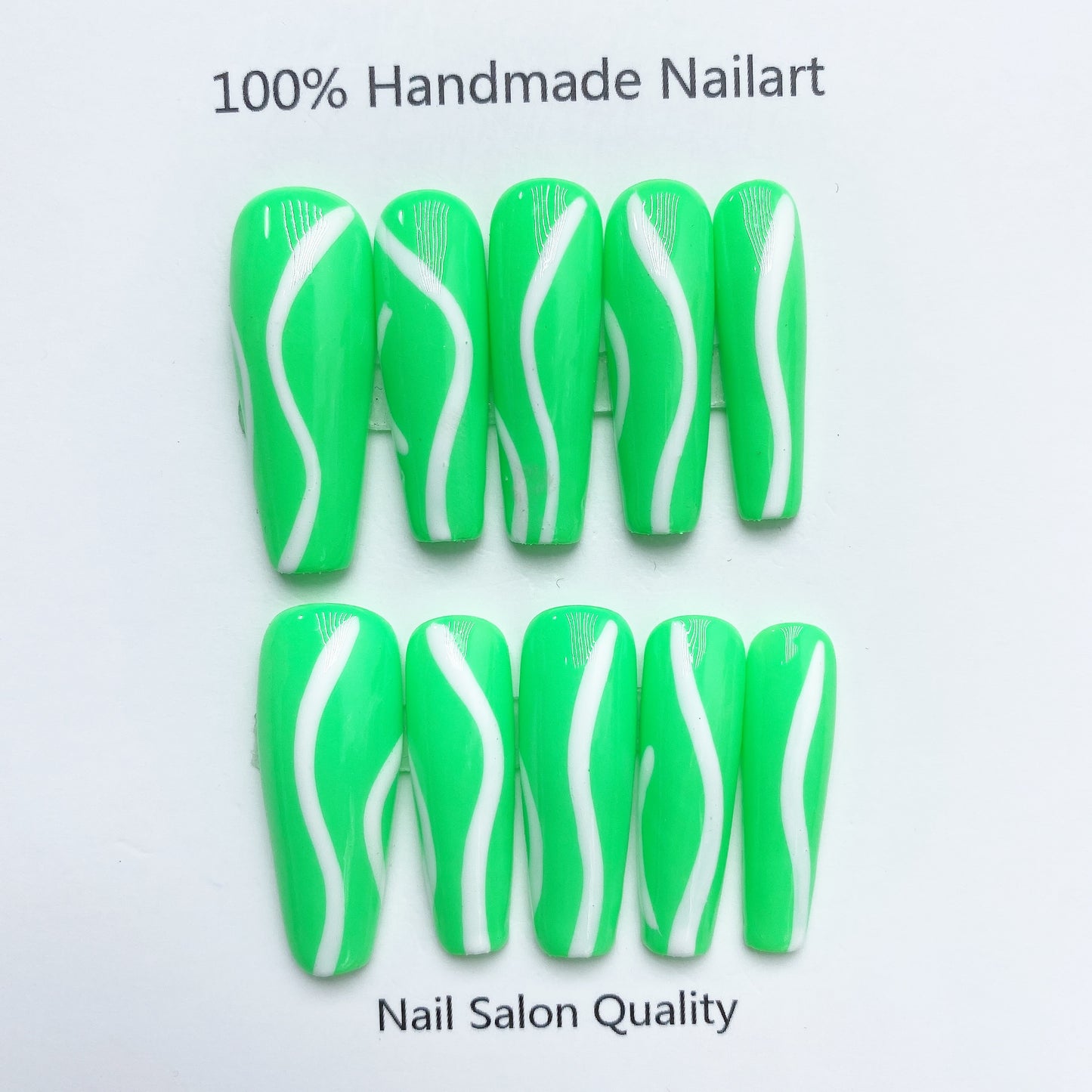 Handmade Nails Press on Nails DIY Nail Art for Woman Girl Nail Design Long Coffin 2023