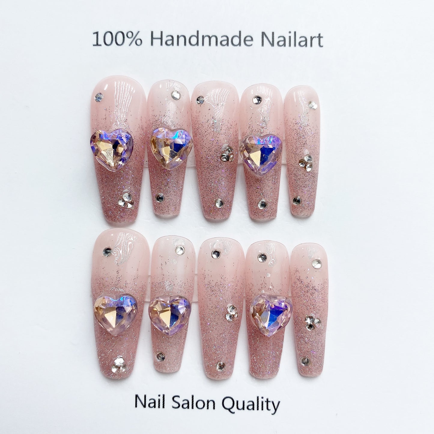 Handmade Nails Press on Nails DIY Nail Art for Woman Girl Nail Design Long Coffin 2023