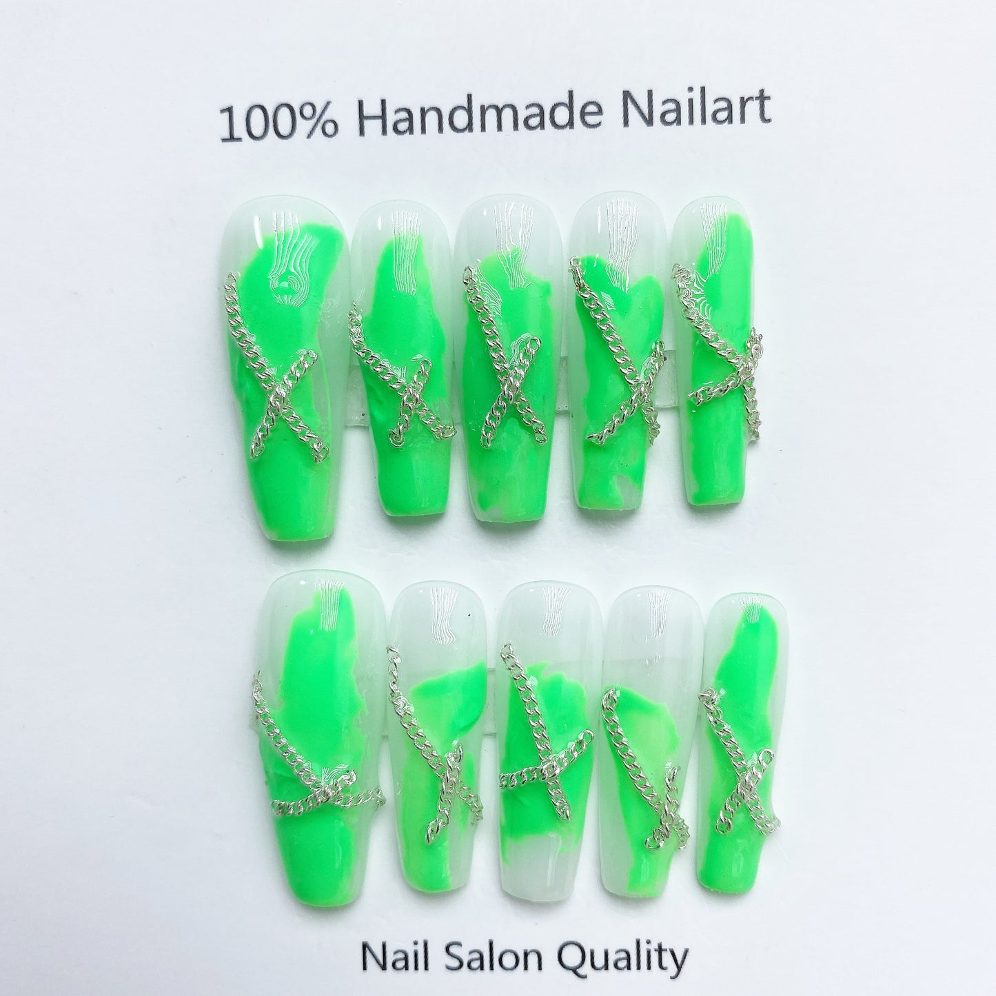 Handmade Nails Press on Nails DIY Nail Art for Woman Girl Nail Design Long Coffin 2023