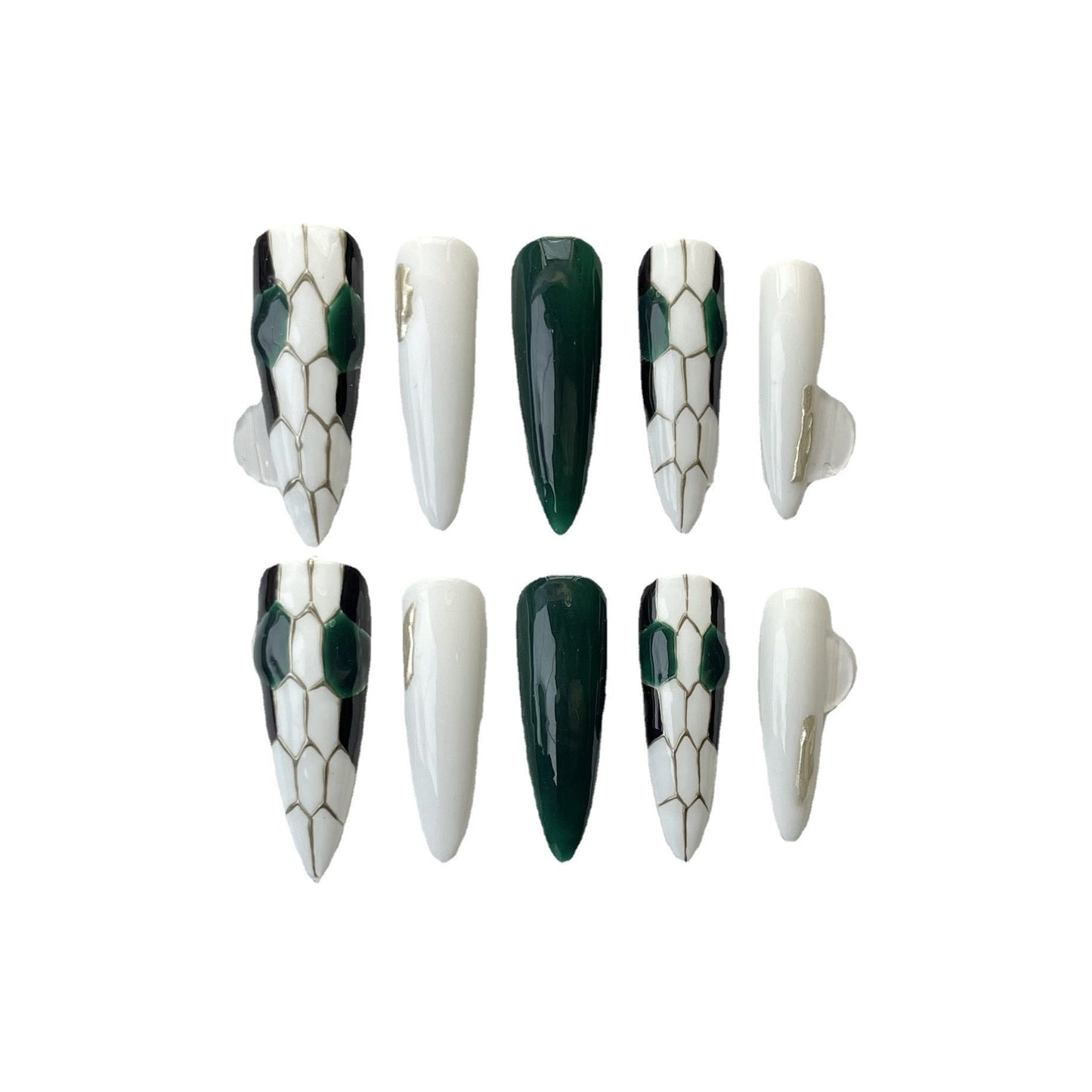 Designer: ManMan Handmade nails Press on Nails DIY Nail Art for woman girl Almond Long