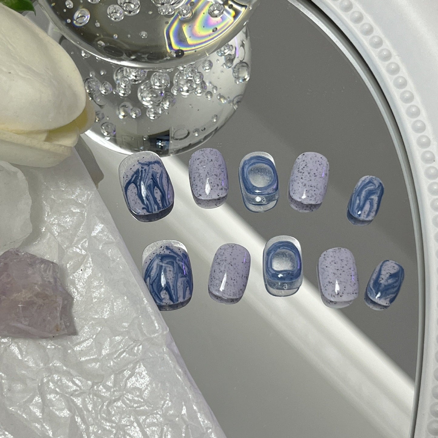 Designer: MaoMao.Handmade Nail Designs Press on Nails DIY Nail Art for woman girl