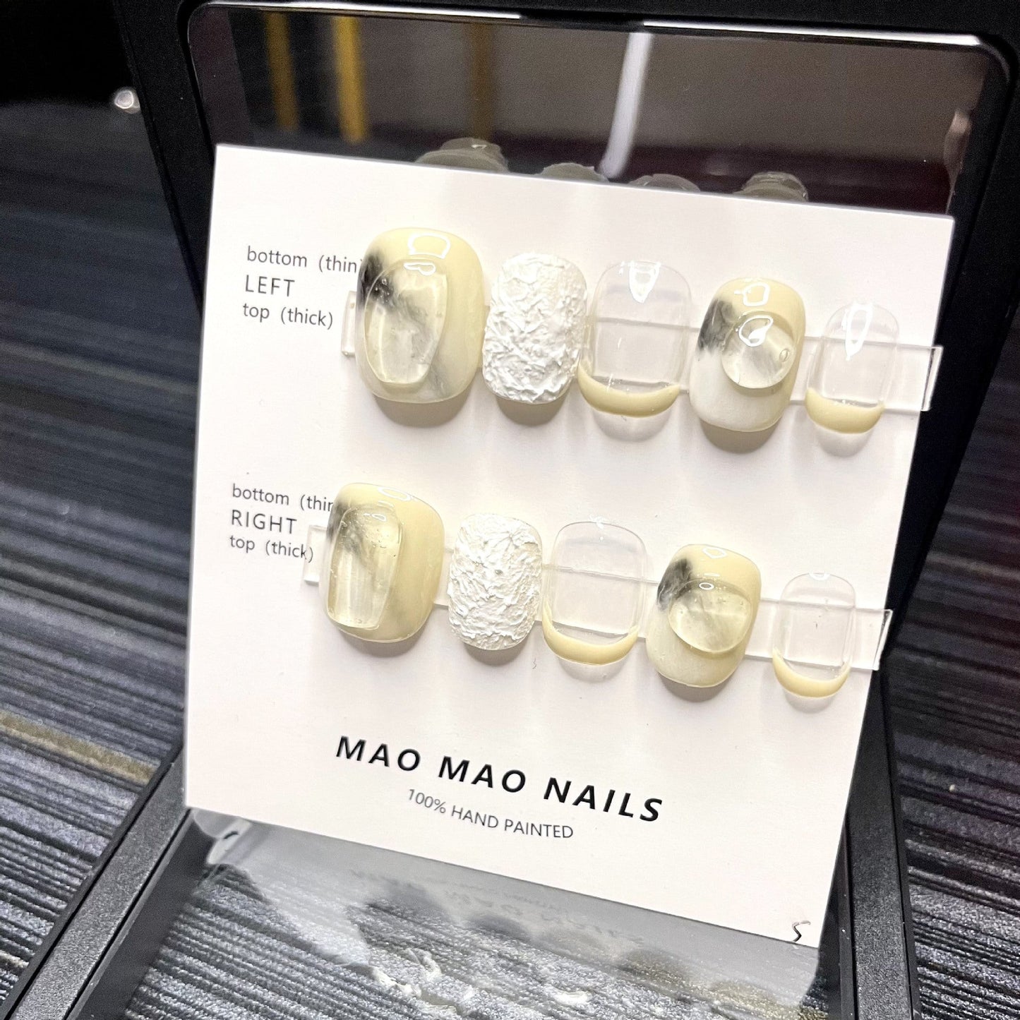 Designer: MaoMao.Handmade Nail Designs Press on Nails DIY Nail Art for woman girl
