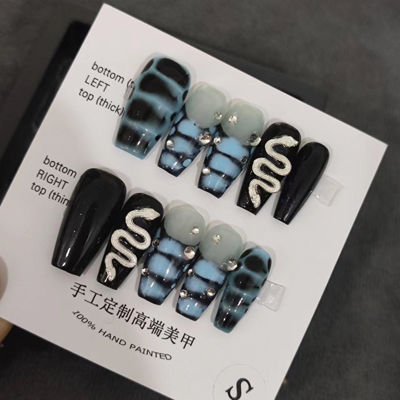 Designer: MaoMao.Handmade Nail Designs Press on Nails DIY Nail Art for woman girl