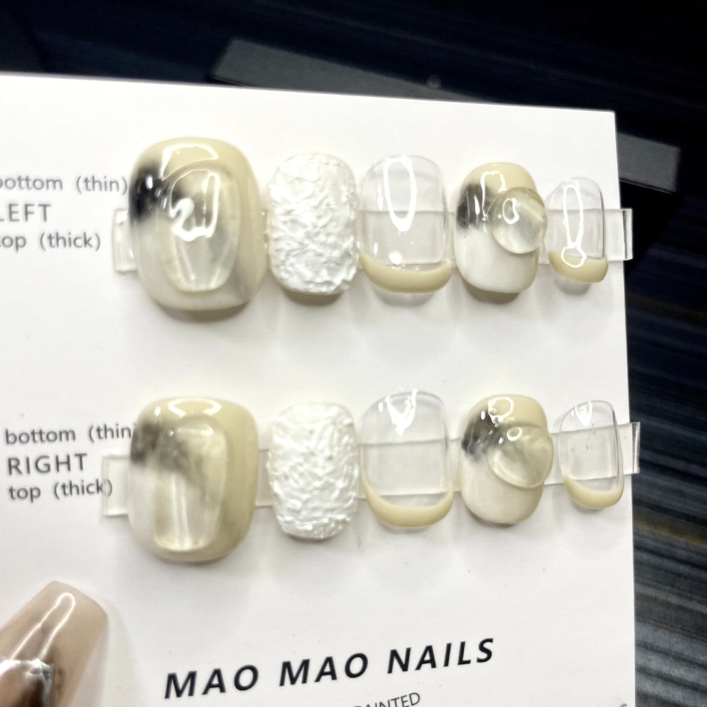 Designer: MaoMao.Handmade Nail Designs Press on Nails DIY Nail Art for woman girl
