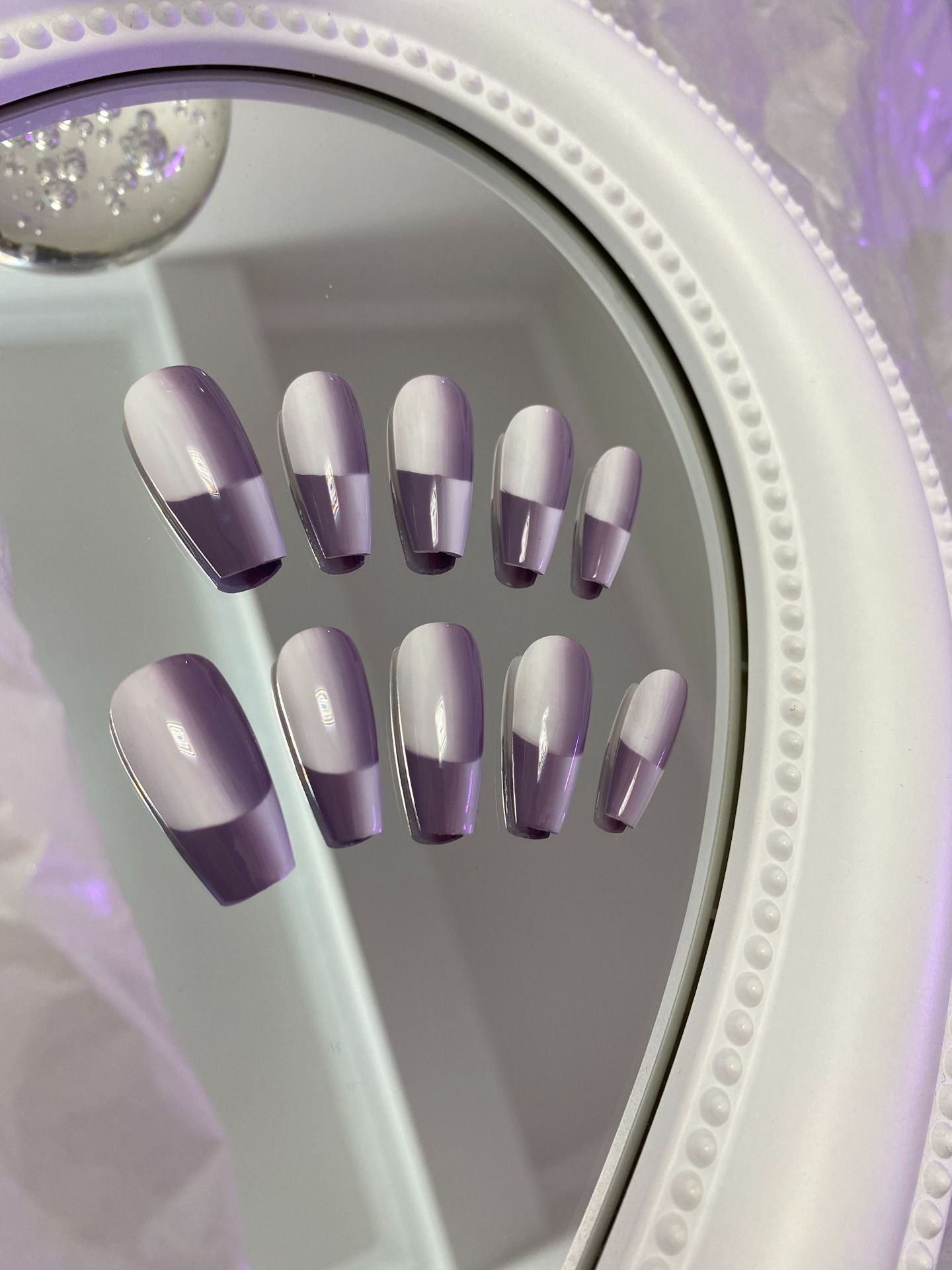 Designer: MaoMao.Handmade Nail Designs Press on Nails DIY Nail Art for woman girl