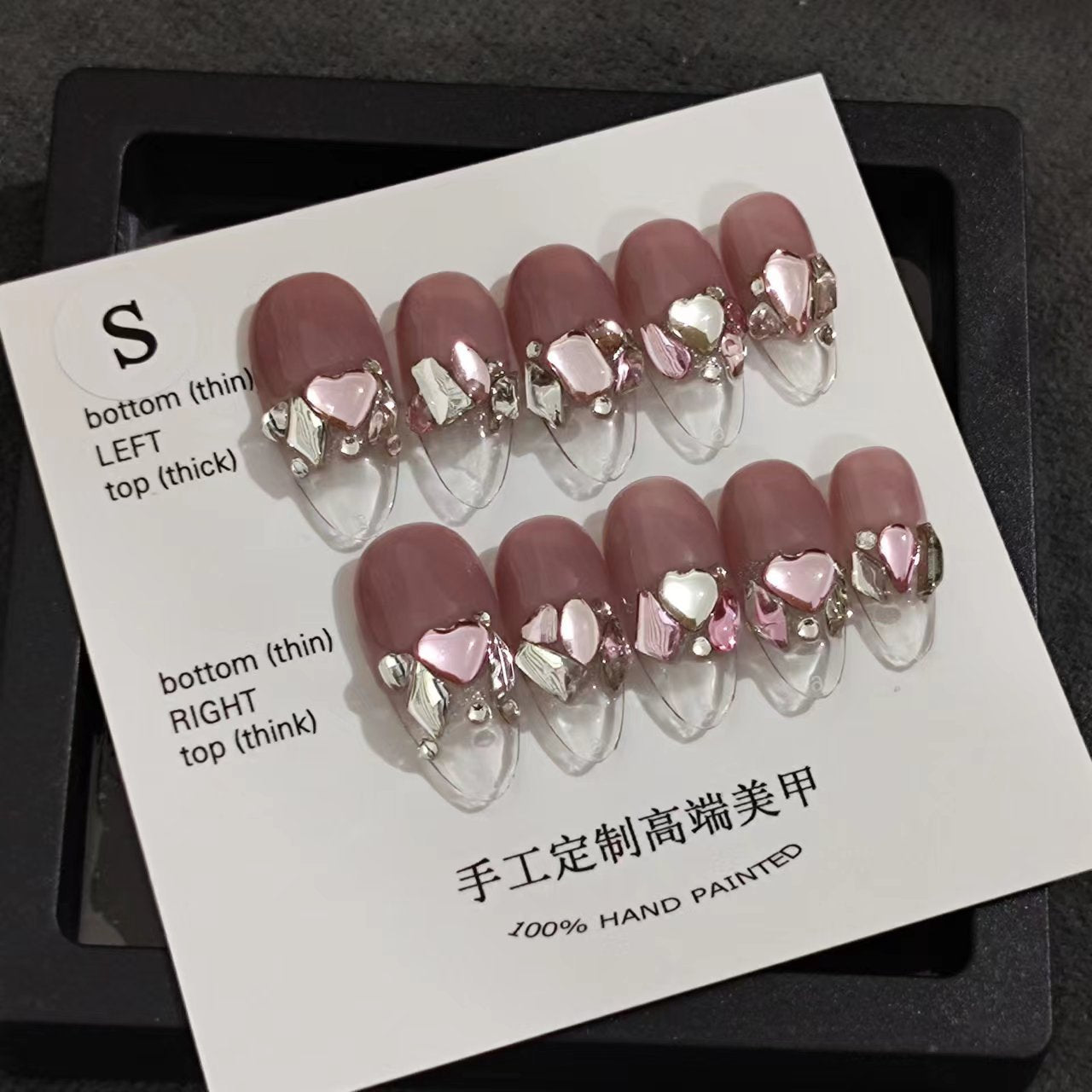 Designer: MaoMao.Handmade Nail Designs Press on Nails DIY Nail Art for woman girl