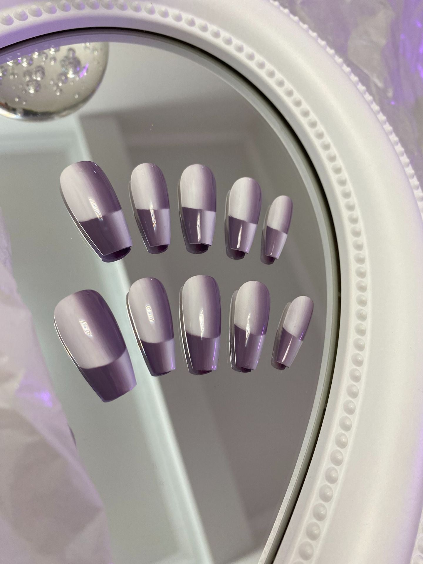 Designer: MaoMao.Handmade Nail Designs Press on Nails DIY Nail Art for woman girl