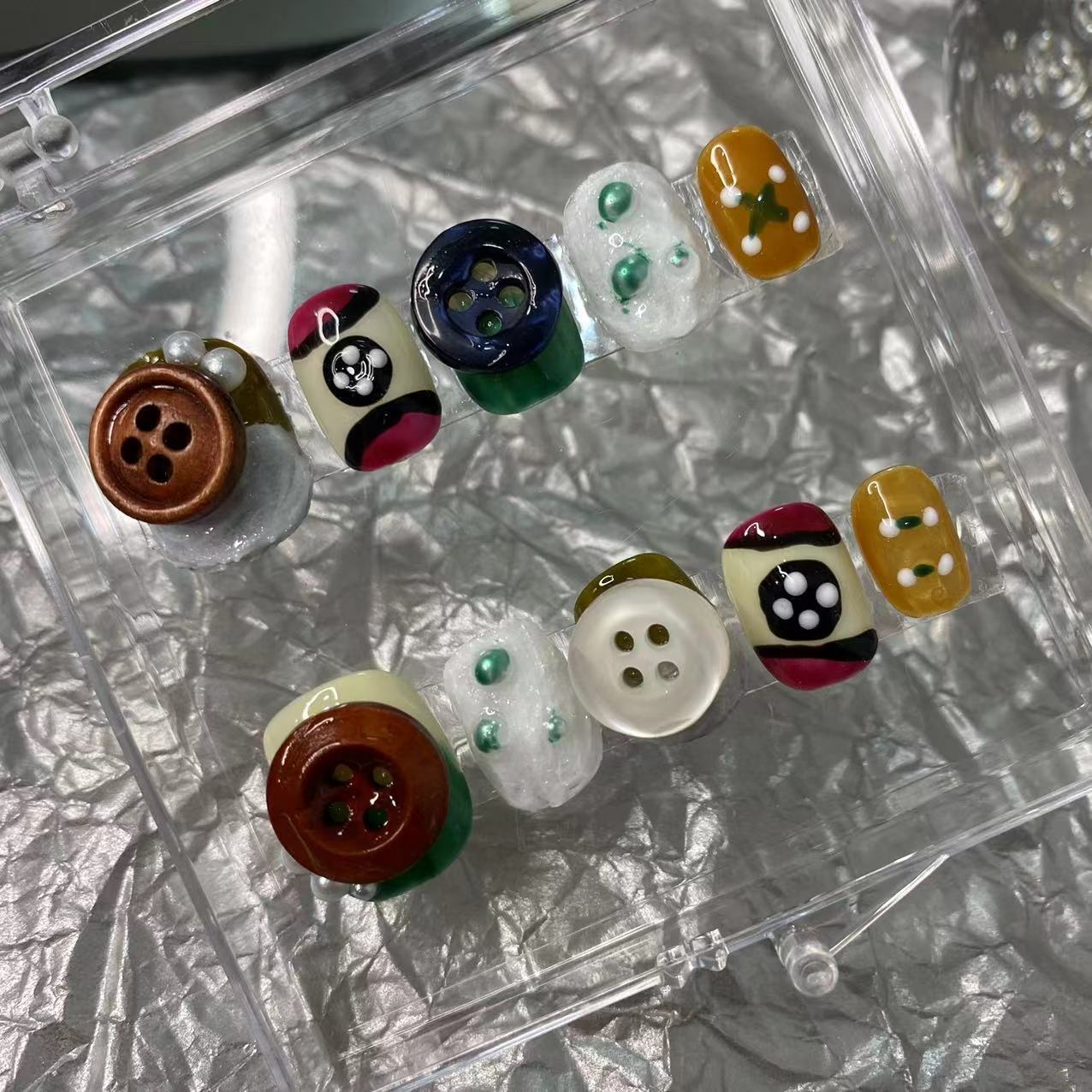 Designer: MaoMao.Handmade Nail Designs Press on Nails DIY Nail Art for woman girl