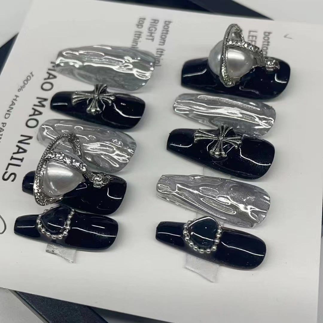 Designer: MaoMao.Handmade Nail Designs Press on Nails DIY Nail Art for woman girl