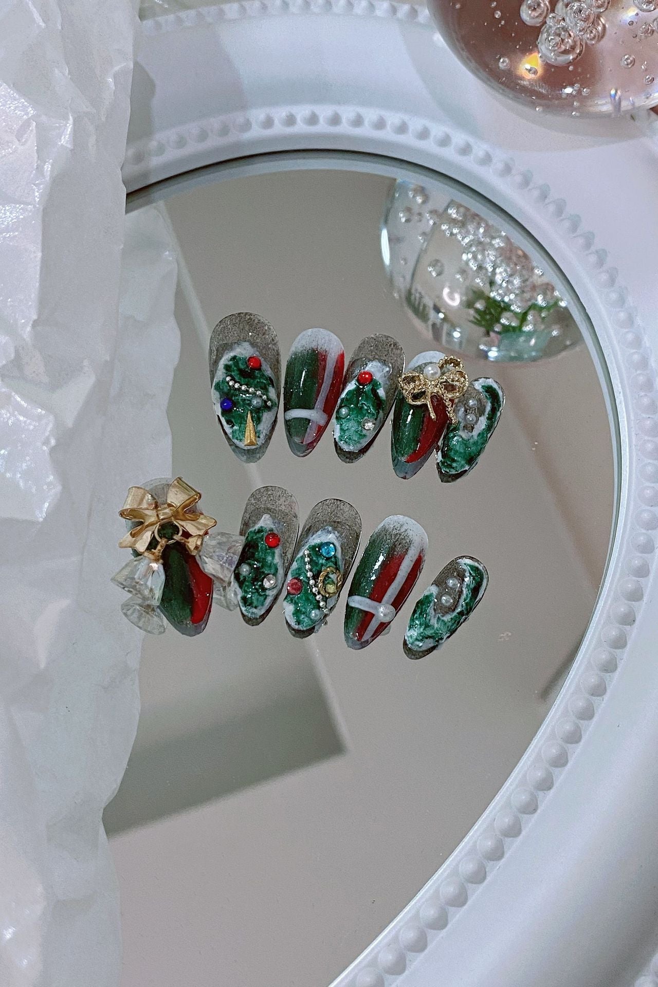 Designer: MaoMao.Handmade Nail Designs Press on Nails DIY Nail Art for woman girl