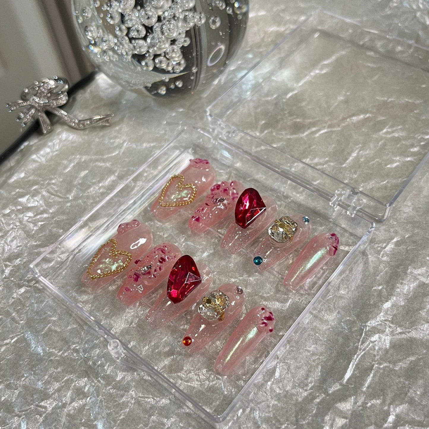 Designer: MaoMao.Handmade Nail Designs Press on Nails DIY Nail Art for woman girl