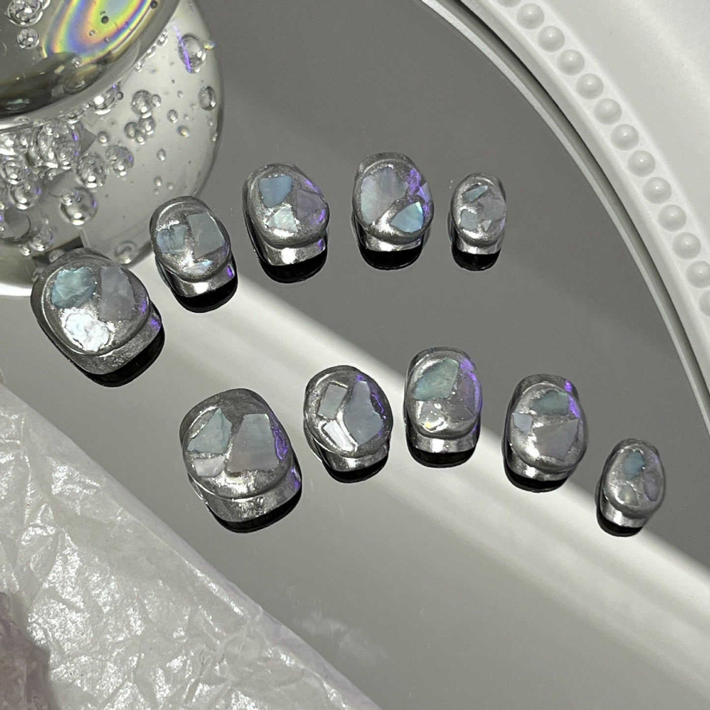 Designer: MaoMao.Handmade Nail Designs Press on Nails DIY Nail Art for woman girl