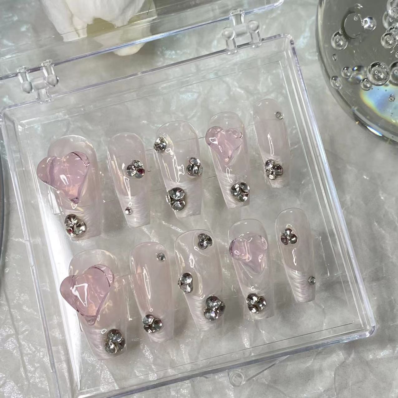 Designer: MaoMao.Handmade Nail Designs Press on Nails DIY Nail Art for woman girl
