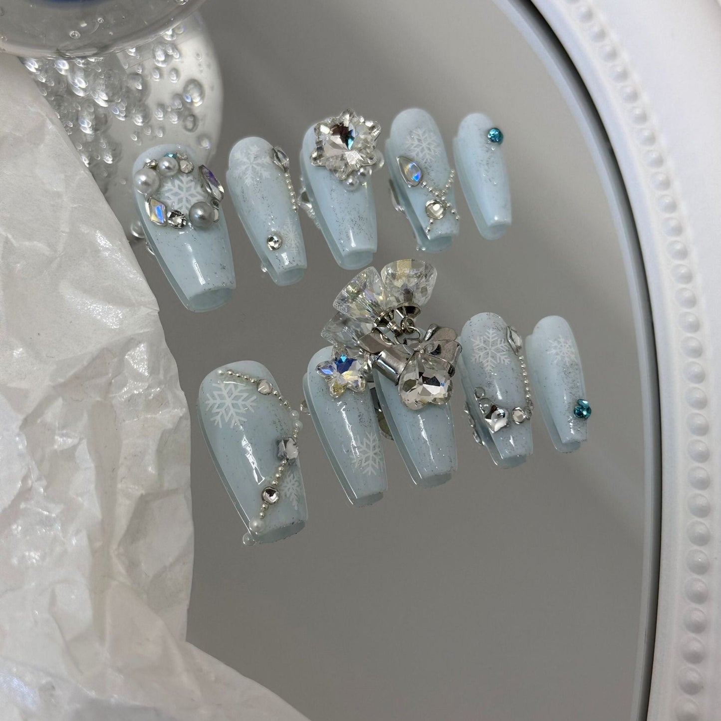 Designer: MaoMao.Handmade Nail Designs Press on Nails DIY Nail Art for woman girl