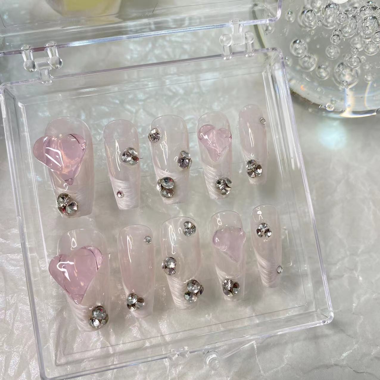 Designer: MaoMao.Handmade Nail Designs Press on Nails DIY Nail Art for woman girl