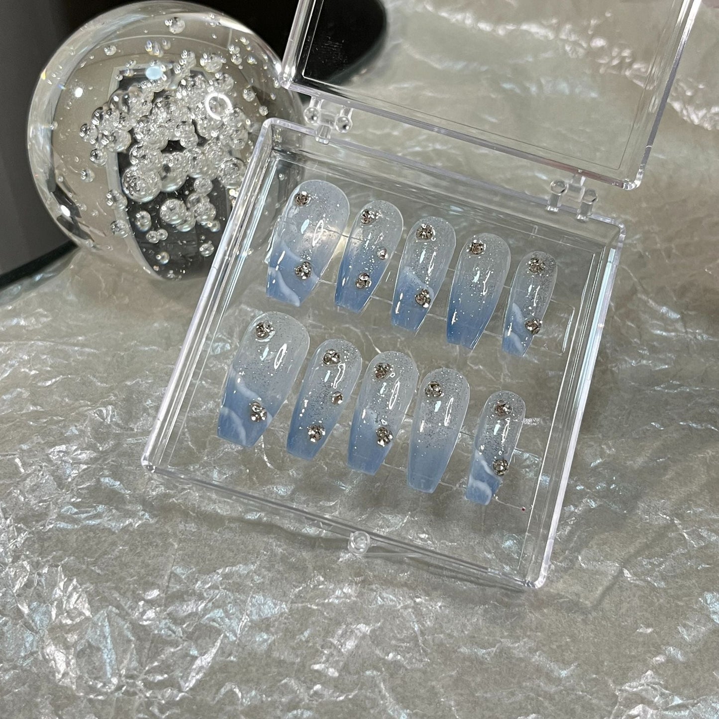 Designer: MaoMao.Handmade Nail Designs Press on Nails DIY Nail Art for woman girl