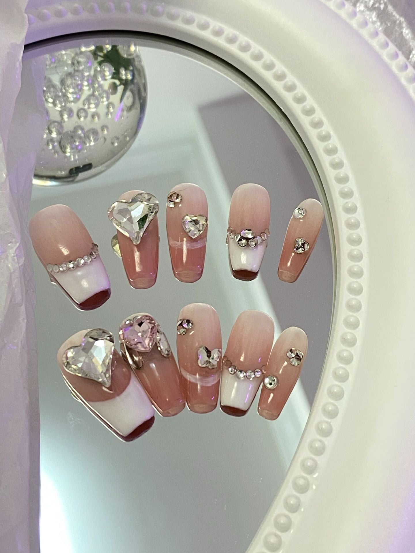 Designer: MaoMao.Handmade Nail Designs Press on Nails DIY Nail Art for woman girl