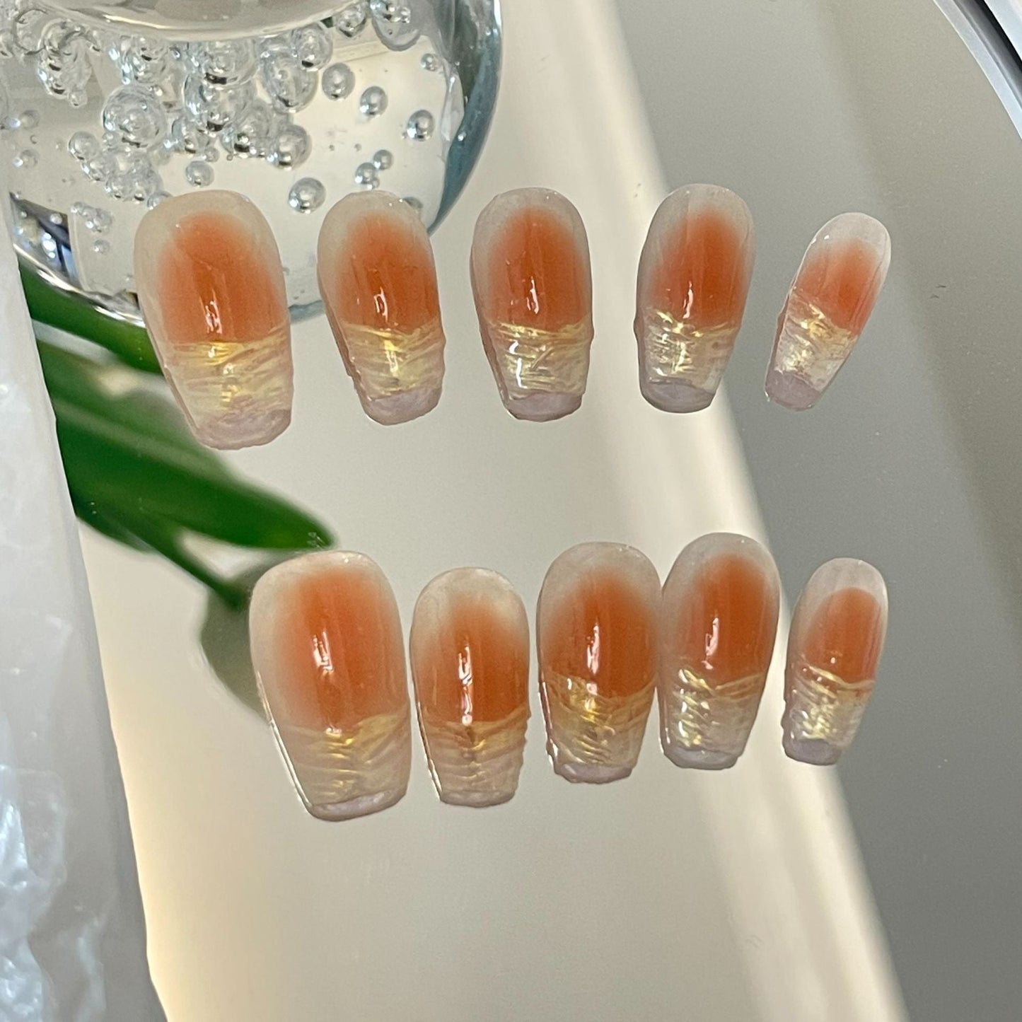 Designer: MaoMao.Handmade Nail Designs Press on Nails DIY Nail Art for woman girl