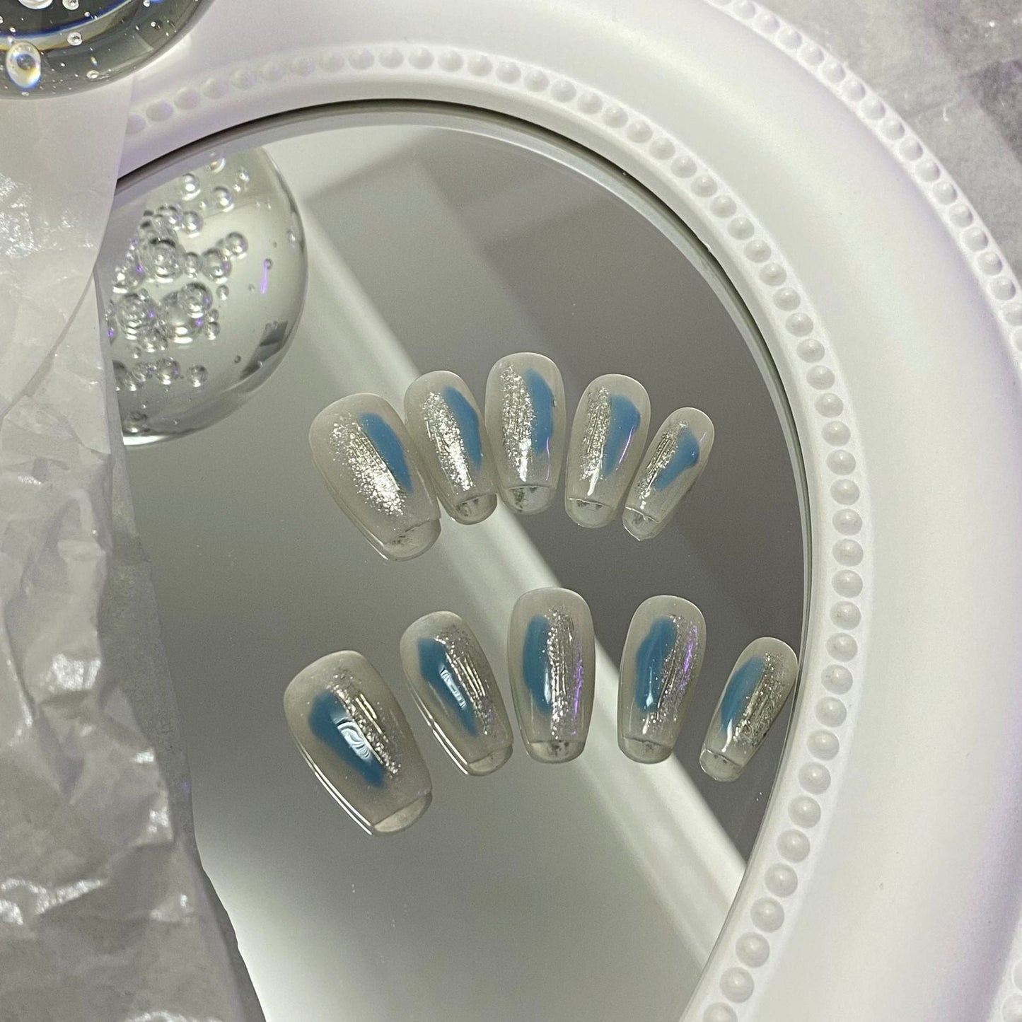 Designer: MaoMao.Handmade Nail Designs Press on Nails DIY Nail Art for woman girl