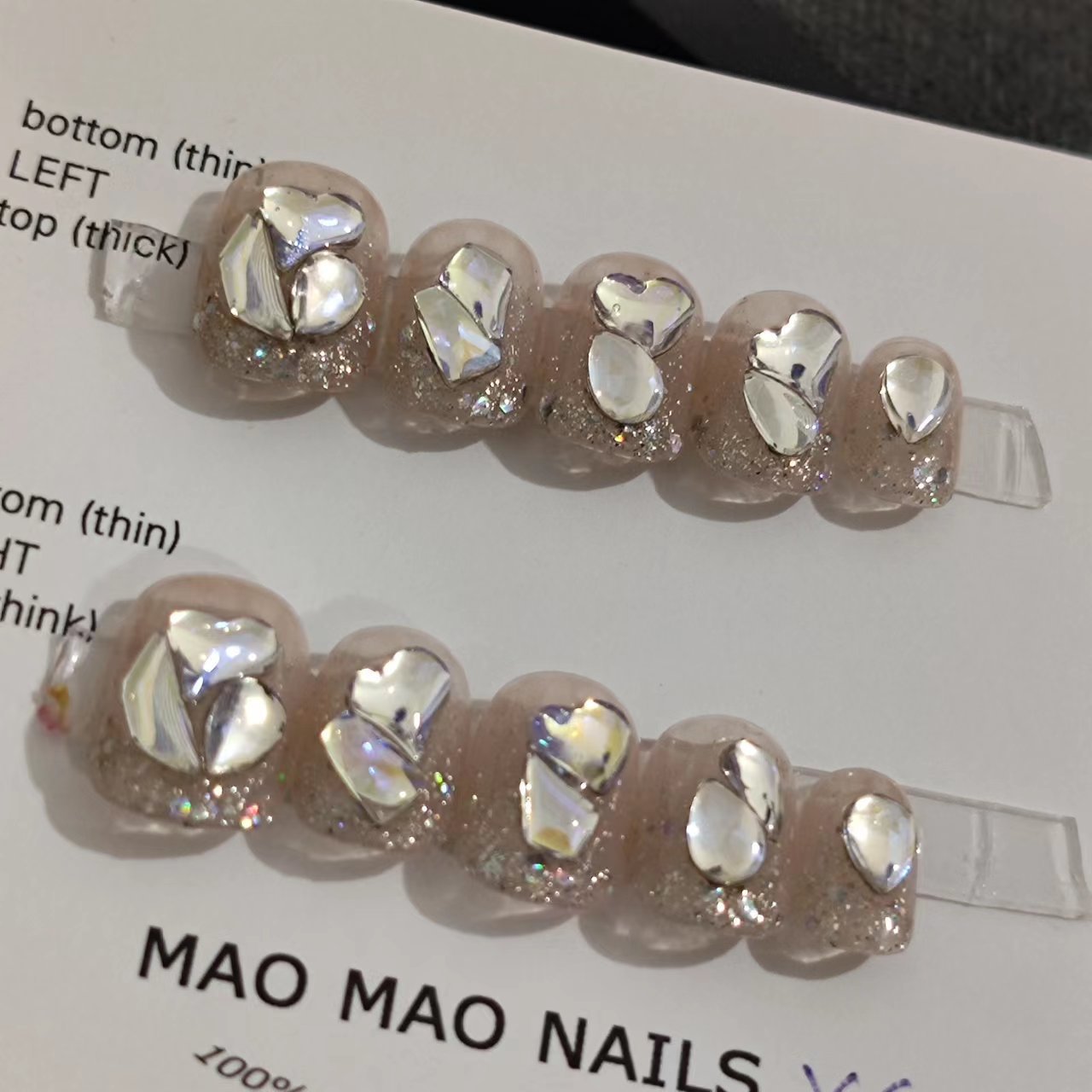 Designer: MaoMao.Handmade Nail Designs Press on Nails DIY Nail Art for woman girl