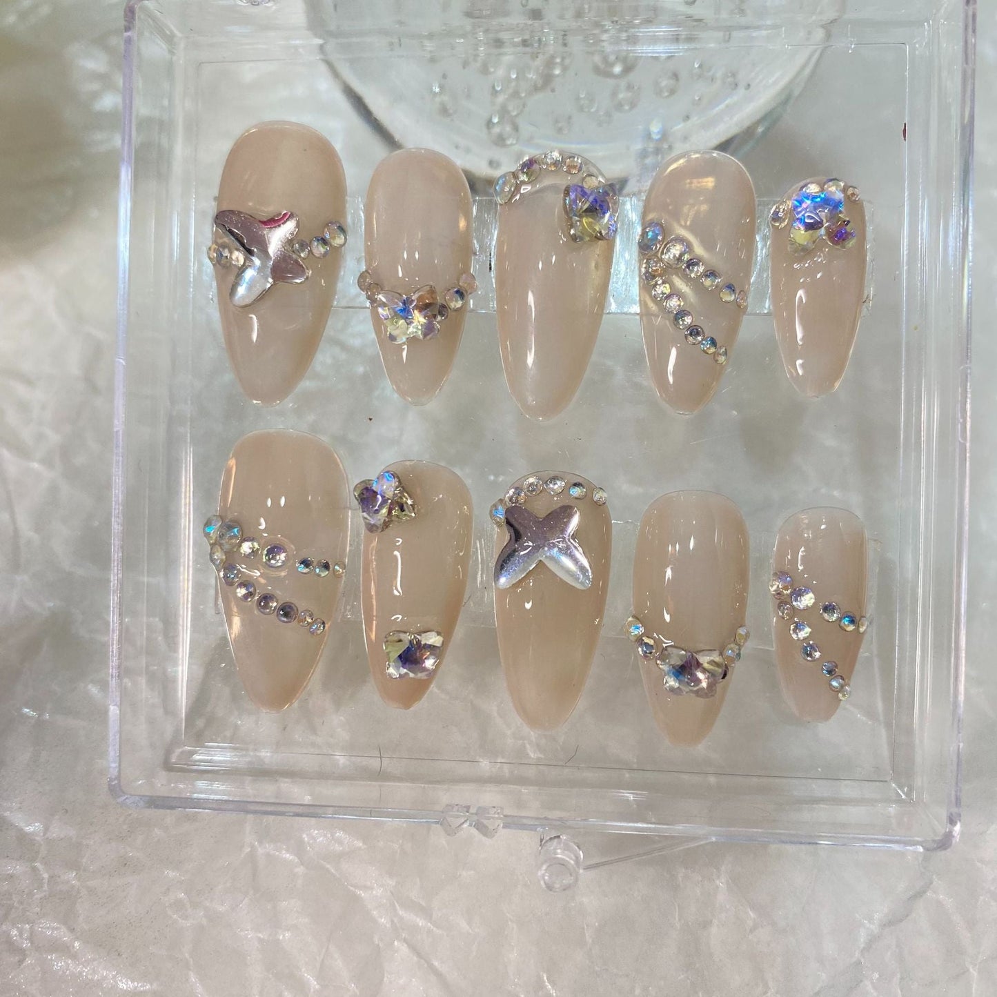 Designer: MaoMao.Handmade Nail Designs Press on Nails DIY Nail Art for woman girl
