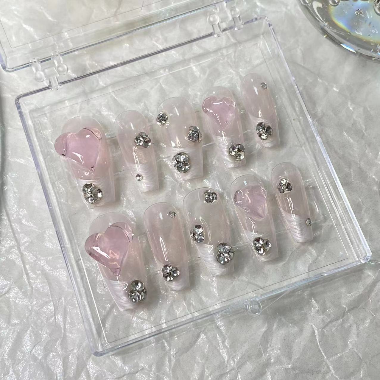 Designer: MaoMao.Handmade Nail Designs Press on Nails DIY Nail Art for woman girl