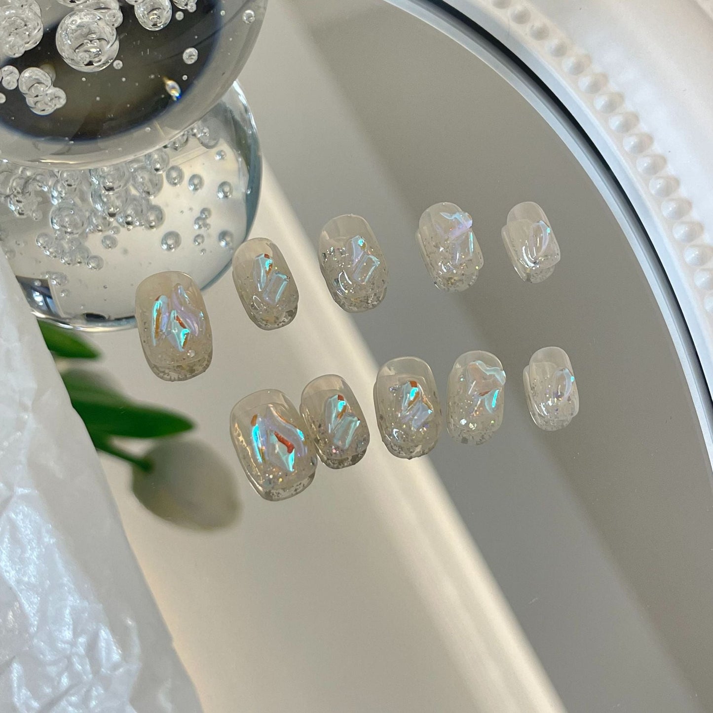 Designer: MaoMao.Handmade Nail Designs Press on Nails DIY Nail Art for woman girl