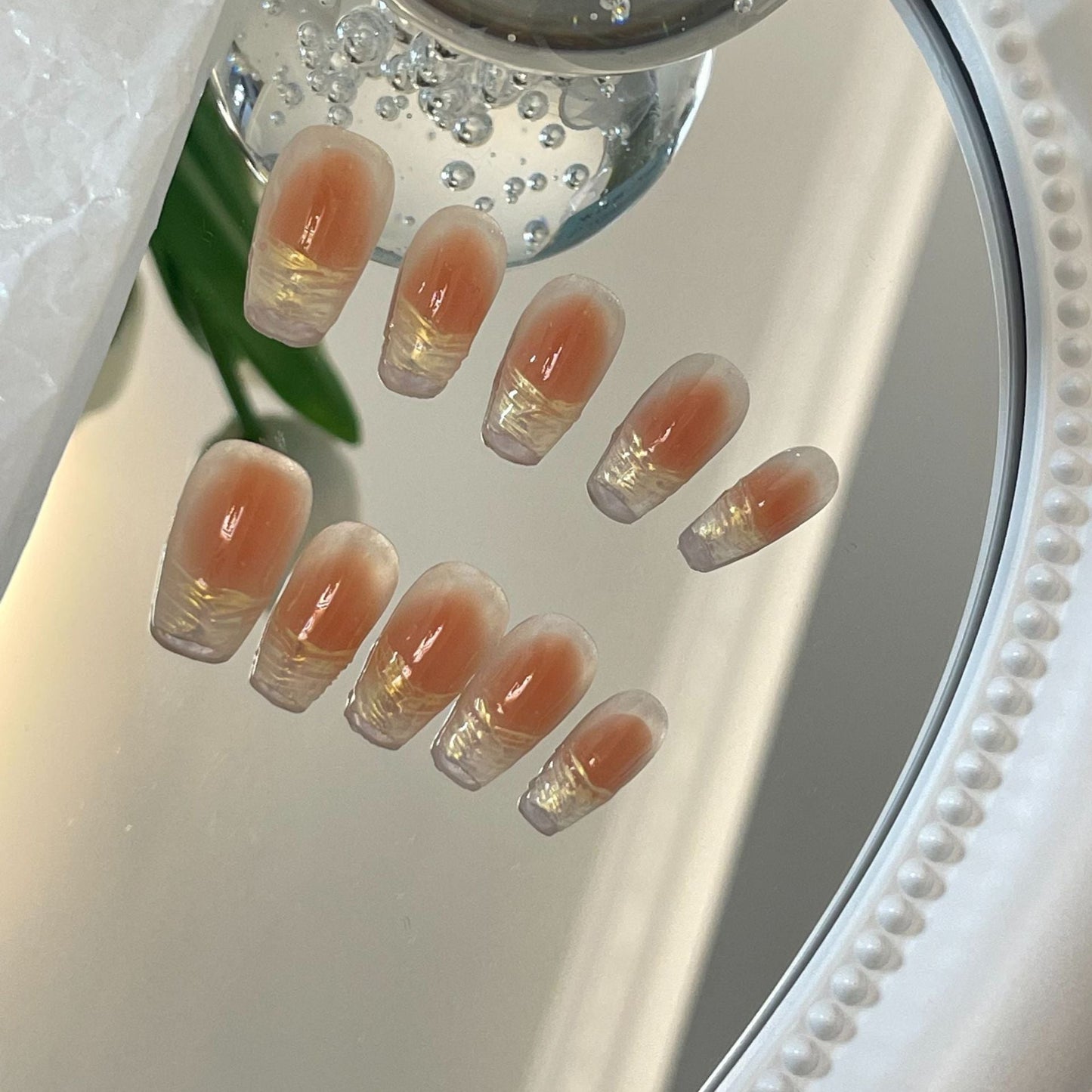 Designer: MaoMao.Handmade Nail Designs Press on Nails DIY Nail Art for woman girl