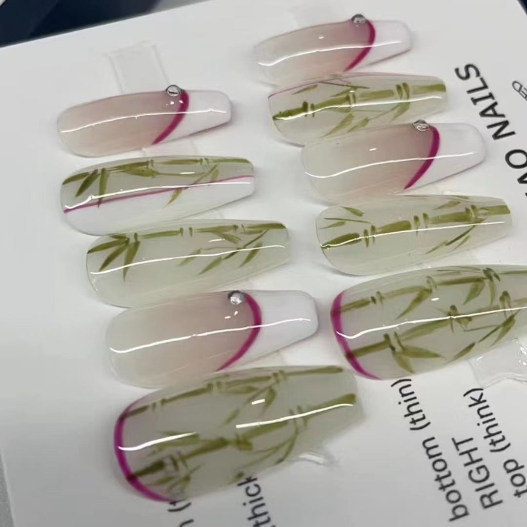 Designer: MaoMao.Handmade Nail Designs Press on Nails DIY Nail Art for woman girl