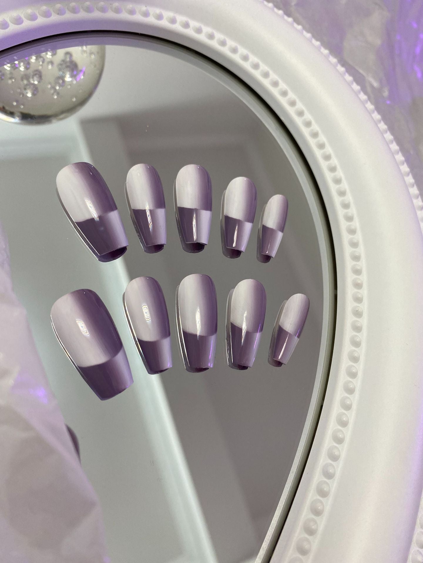 Designer: MaoMao.Handmade Nail Designs Press on Nails DIY Nail Art for woman girl