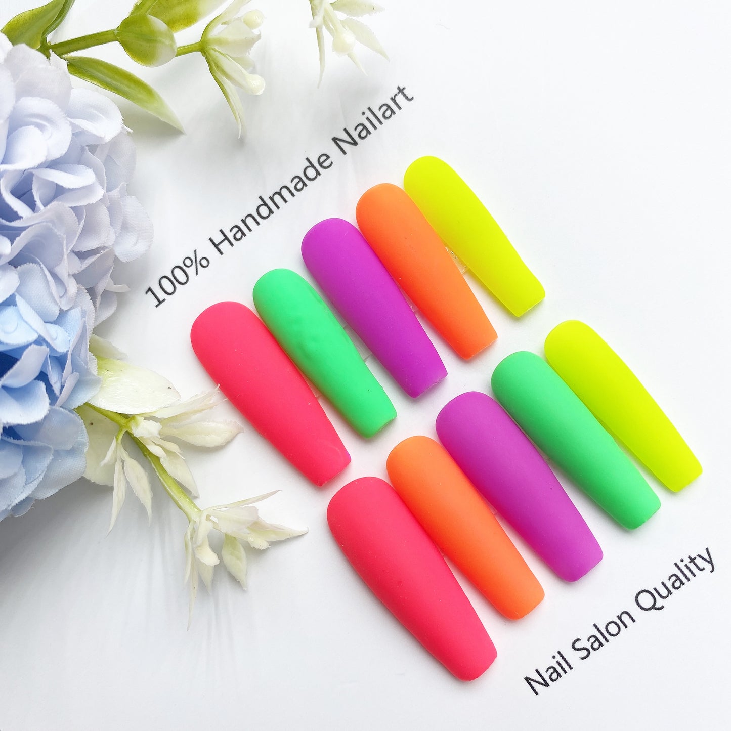 Handmade Nails Press on Nails DIY Nail Art for Woman Girl Nail Design Long Coffin 2023