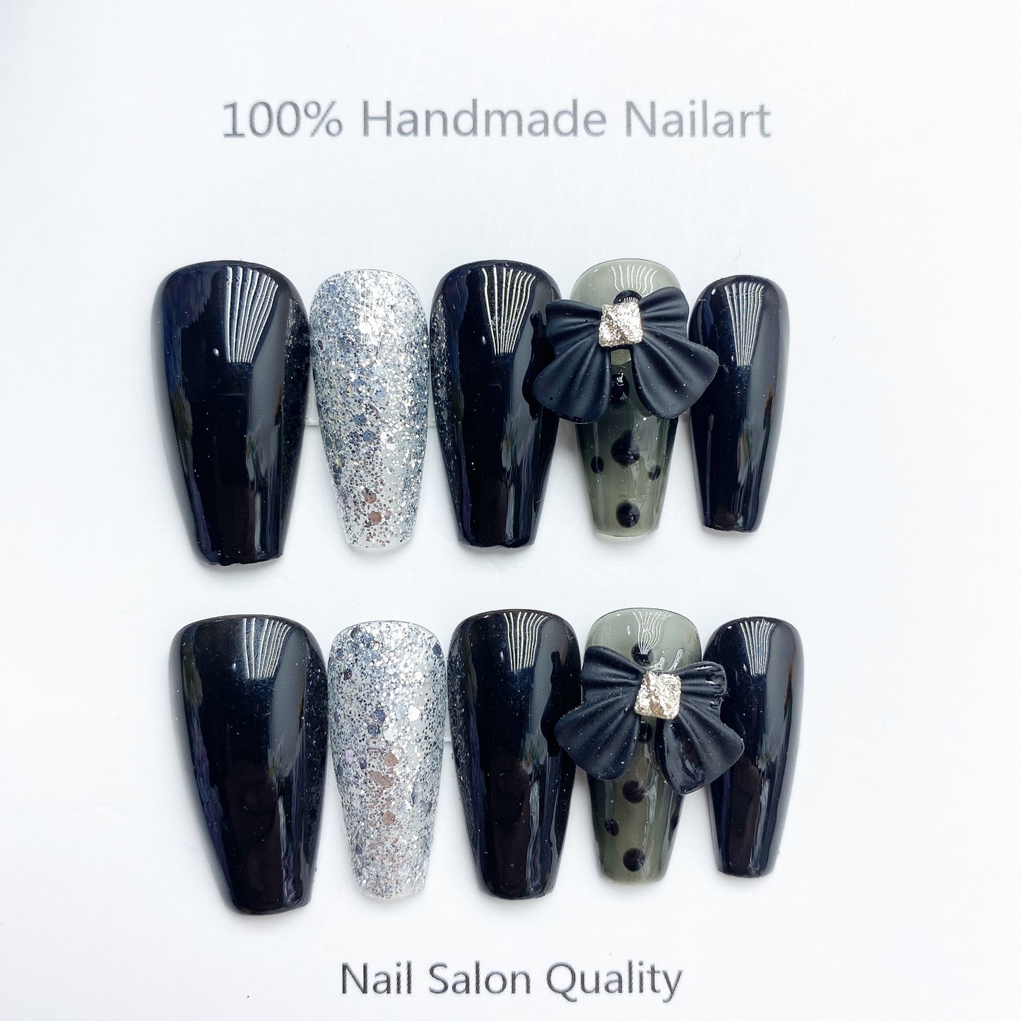 Handmade Nails Press on Nails DIY Nail Art for Woman Girl Nail Design Long Coffin 2023