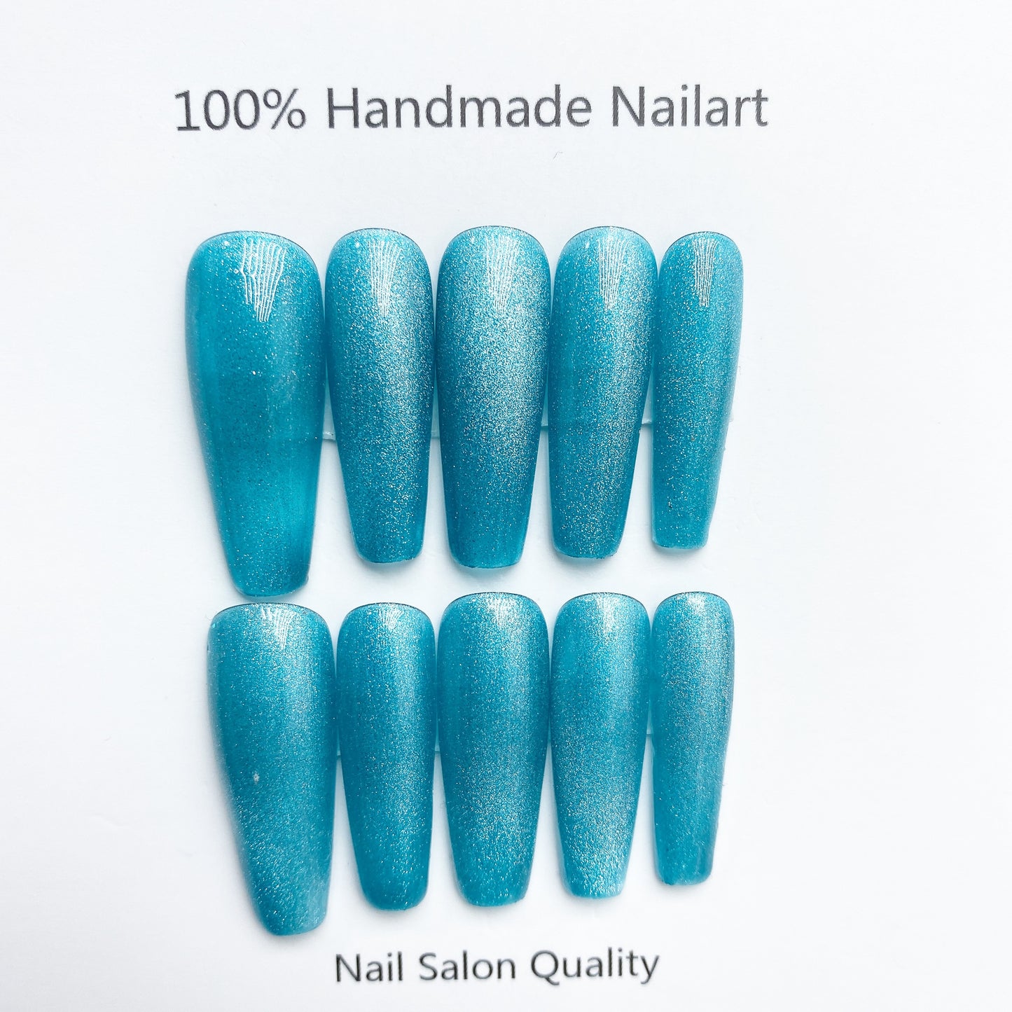 Handmade Nails Press on Nails DIY Nail Art for Woman Girl Nail Design Long Coffin 2023