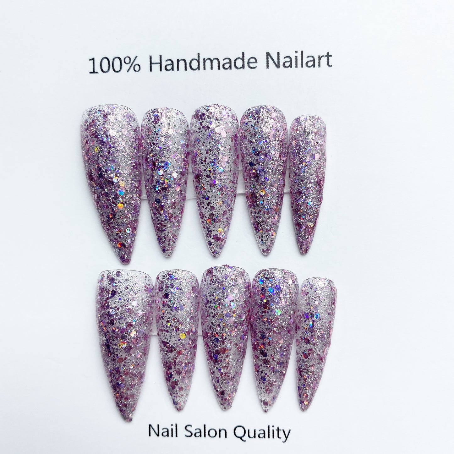 Handmade Nails Press on Nails DIY Nail Art for Woman Girl Nail Design Long Coffin 2023
