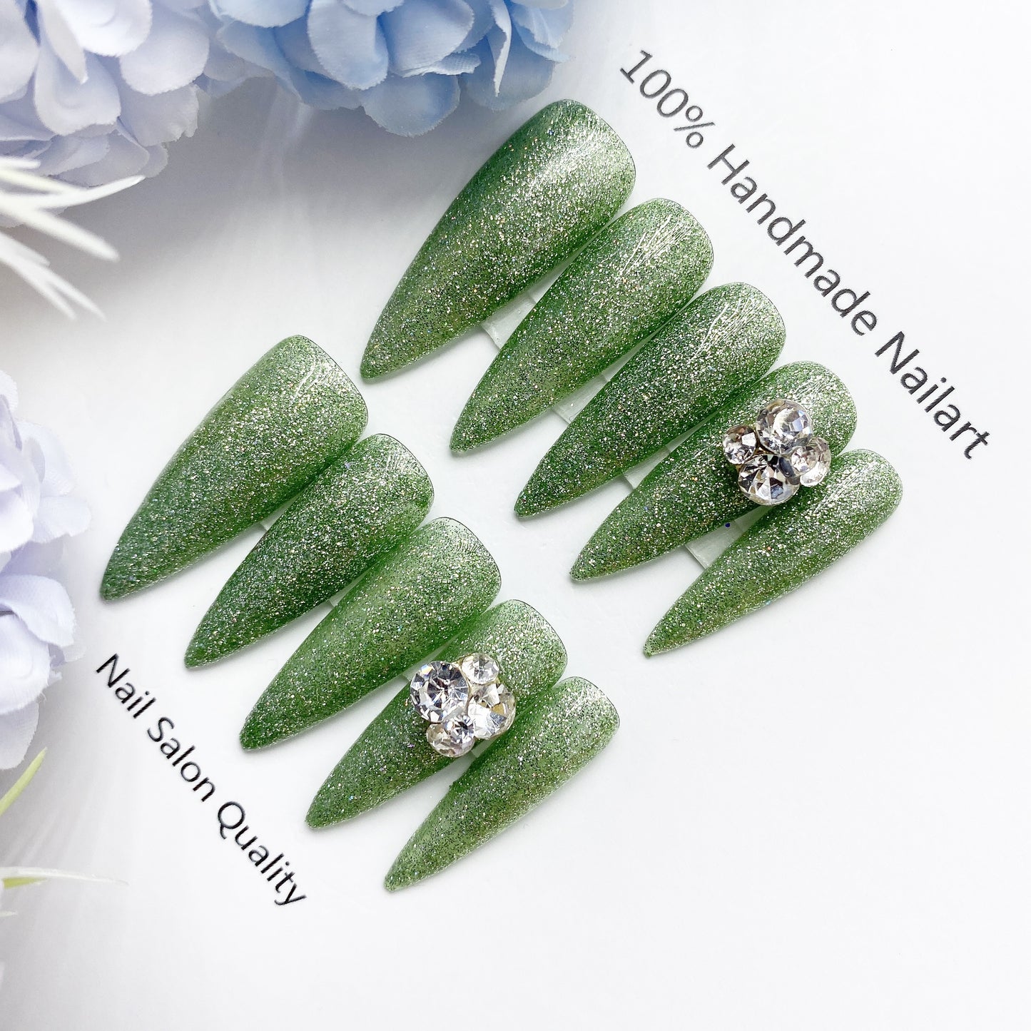 Handmade Nails Press on Nails DIY Nail Art for Woman Girl Nail Design Long Coffin 2023