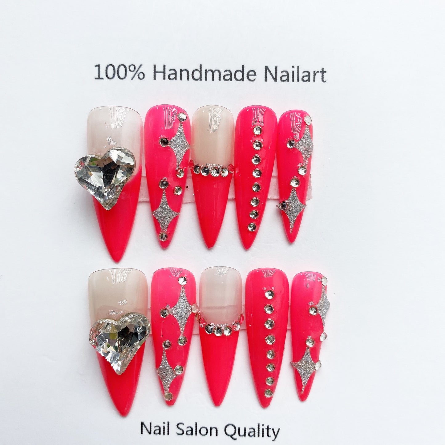 Handmade Nails Press on Nails DIY Nail Art for Woman Girl Nail Design Long Coffin 2023