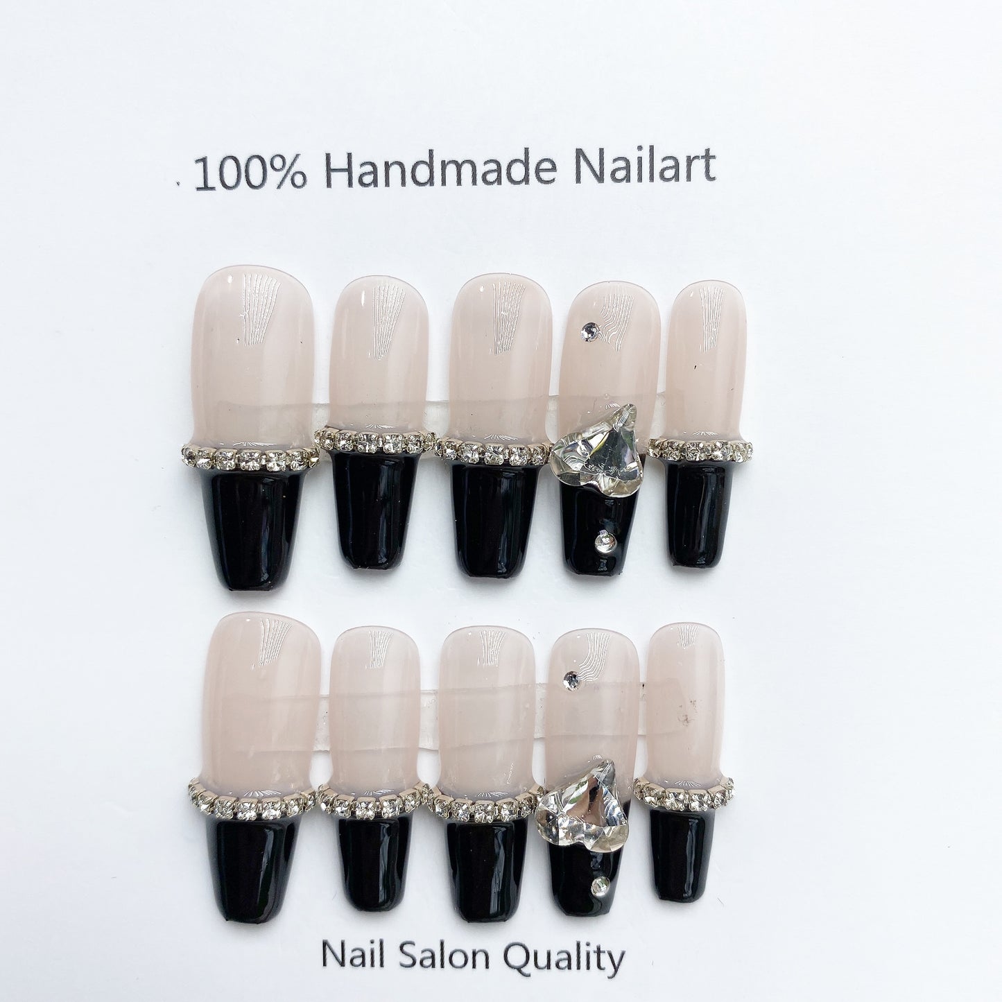 Handmade Nails Press on Nails DIY Nail Art for Woman Girl Nail Design Long Coffin 2023