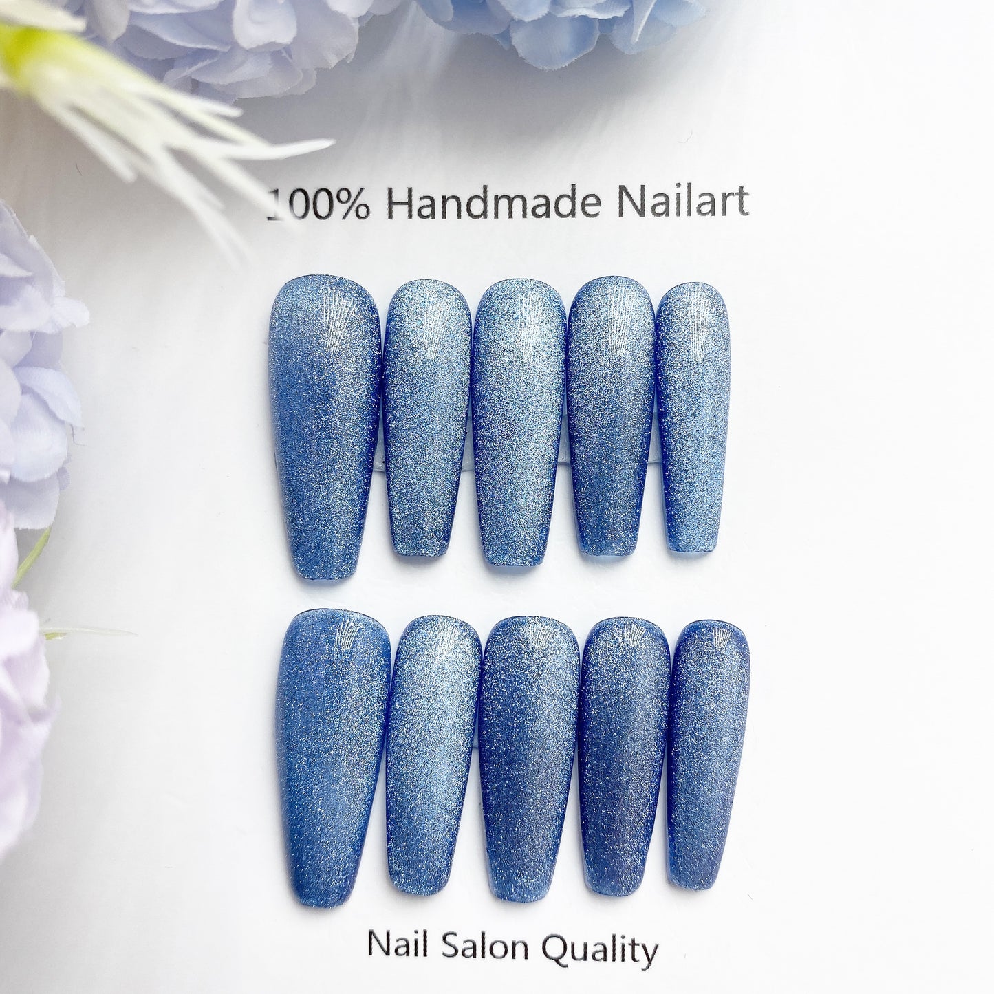 Handmade Nails Press on Nails DIY Nail Art for Woman Girl Nail Design Long Coffin 2023
