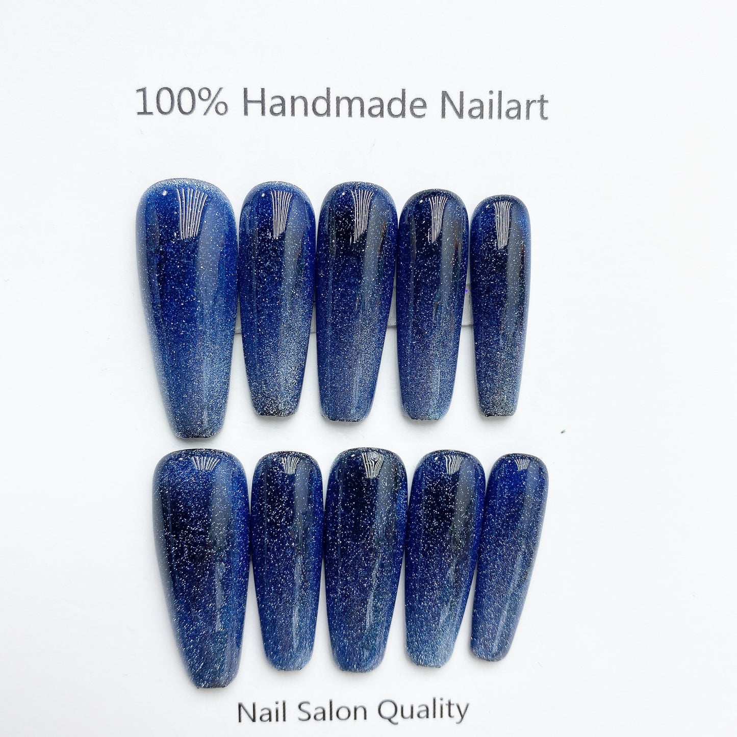 Handmade Nails Press on Nails DIY Nail Art for Woman Girl Nail Design Long Coffin 2023