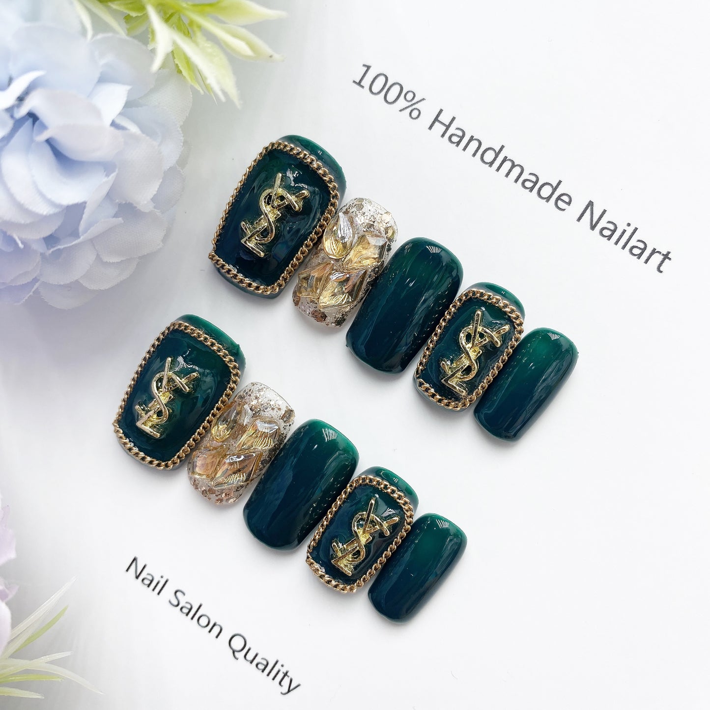 Handmade Nails Press on Nails DIY Nail Art for Woman Girl Nail Design Long Coffin 2023