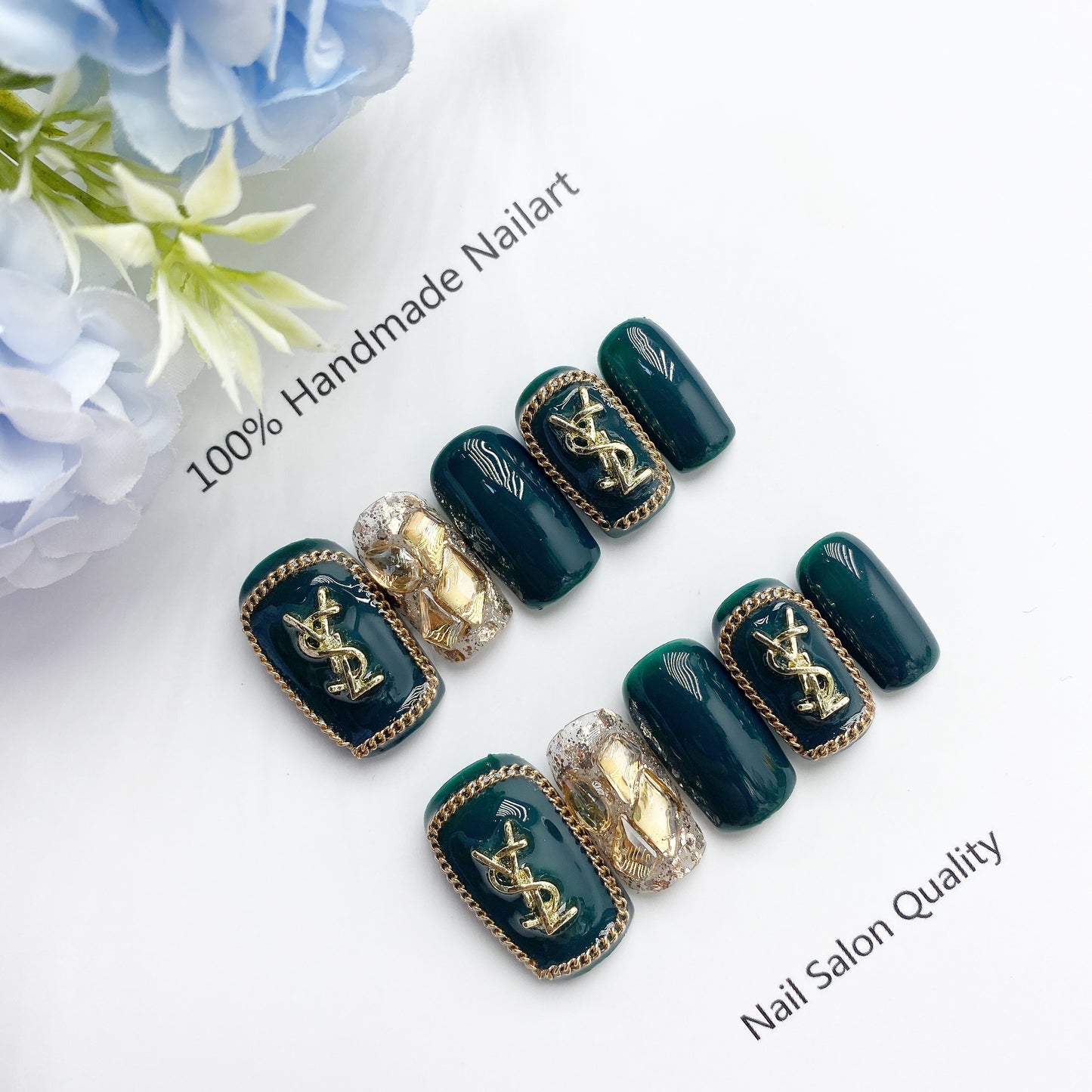 Handmade Nails Press on Nails DIY Nail Art for Woman Girl Nail Design Long Coffin 2023