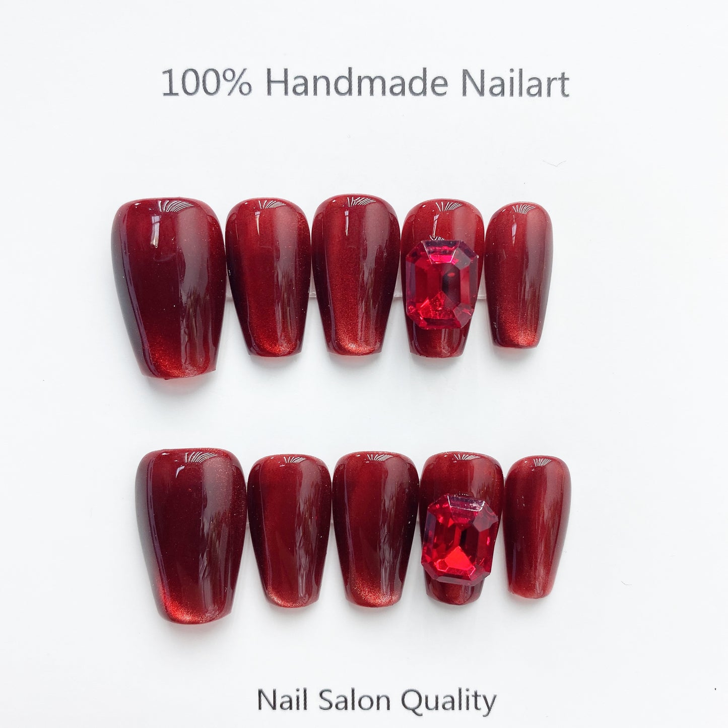 Handmade Nails Press on Nails DIY Nail Art for Woman Girl Nail Design Long Coffin 2023