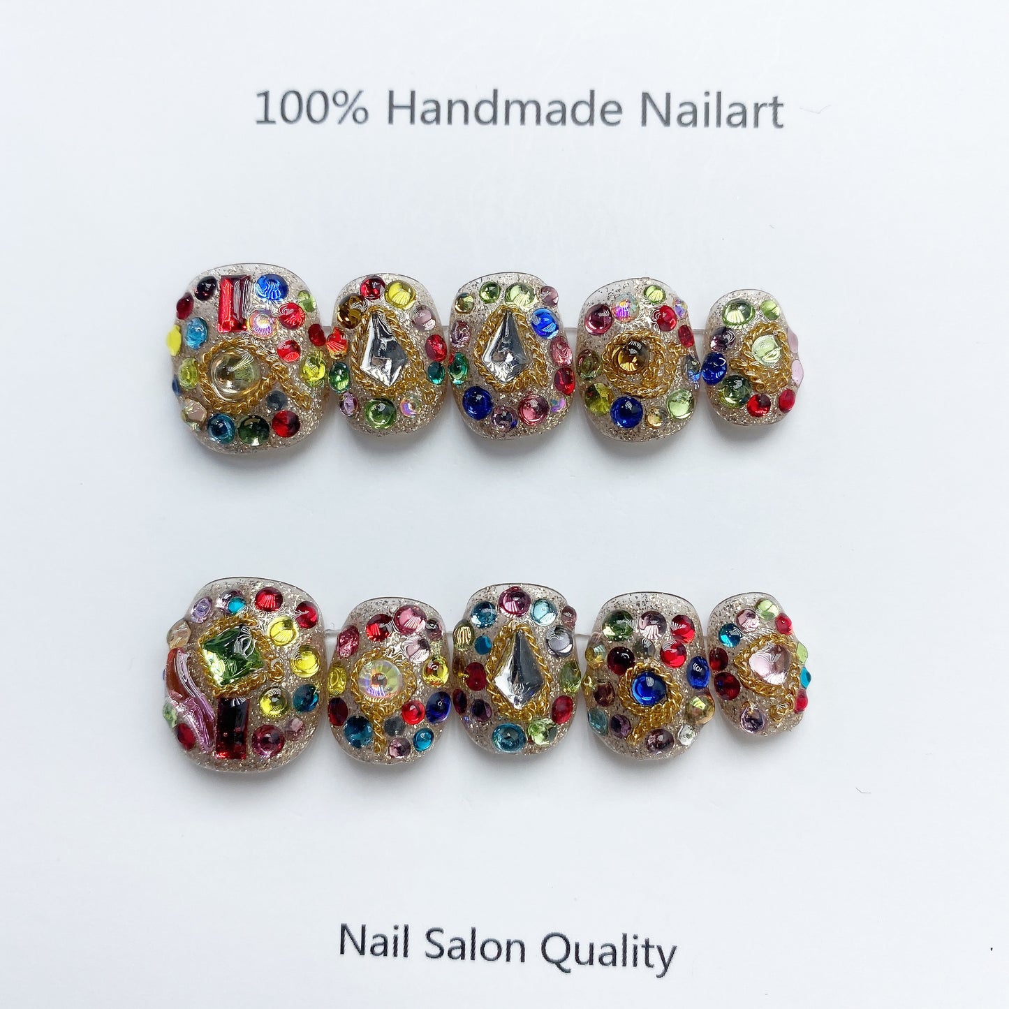 Handmade Nails Press on Nails DIY Nail Art for Woman Girl Nail Design Long Coffin 2023