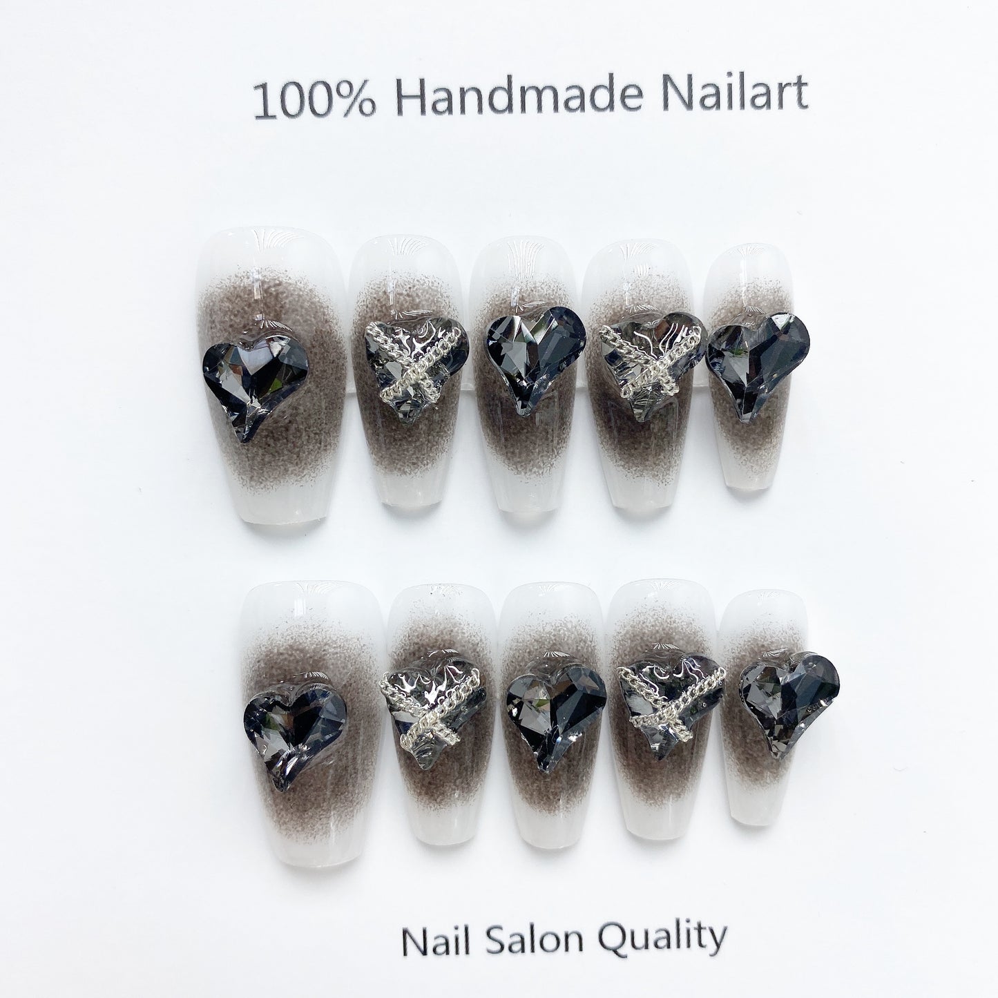 Handmade Nails Press on Nails DIY Nail Art for Woman Girl Nail Design Long Coffin 2023
