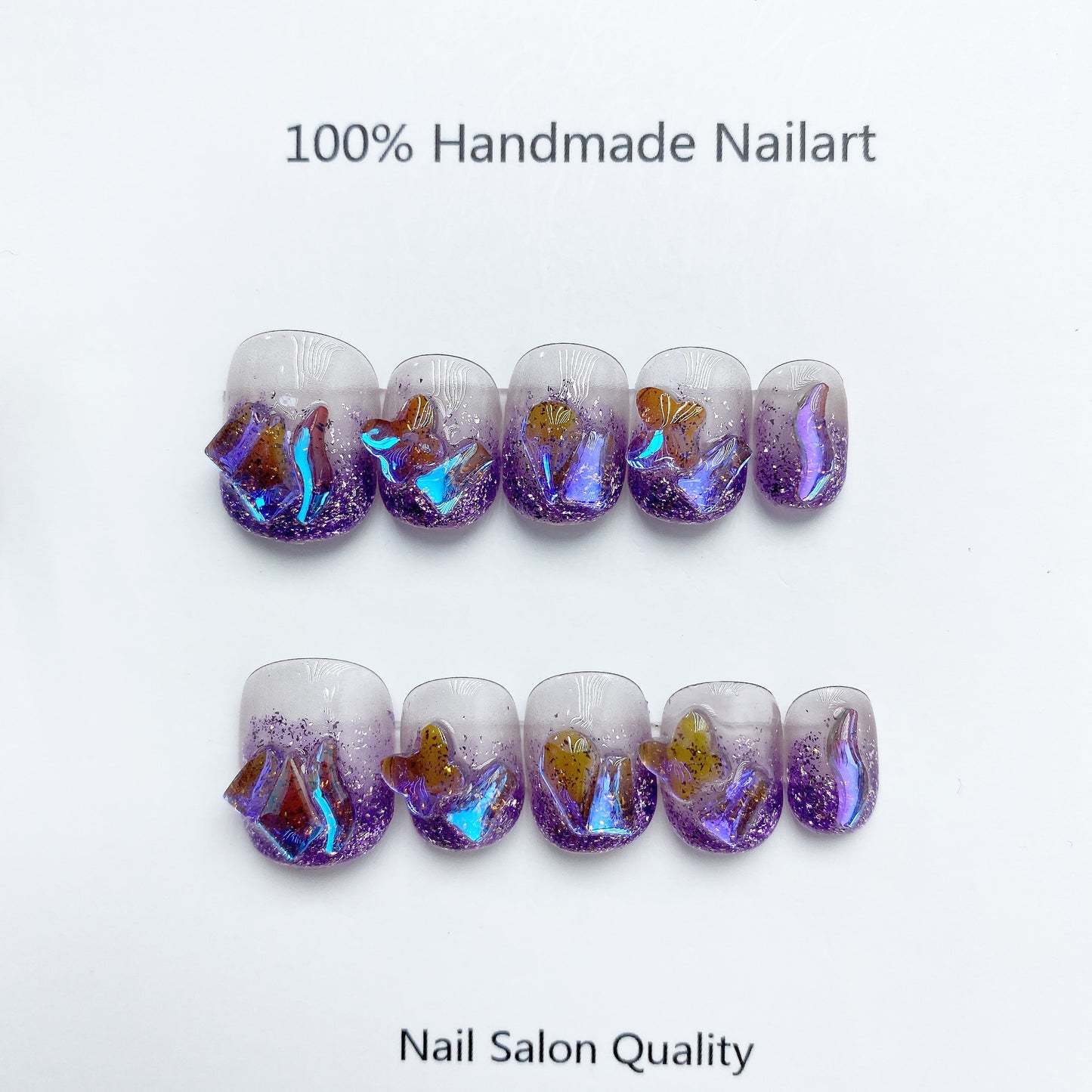 Handmade Nails Press on Nails DIY Nail Art for Woman Girl Nail Design Long Coffin 2023